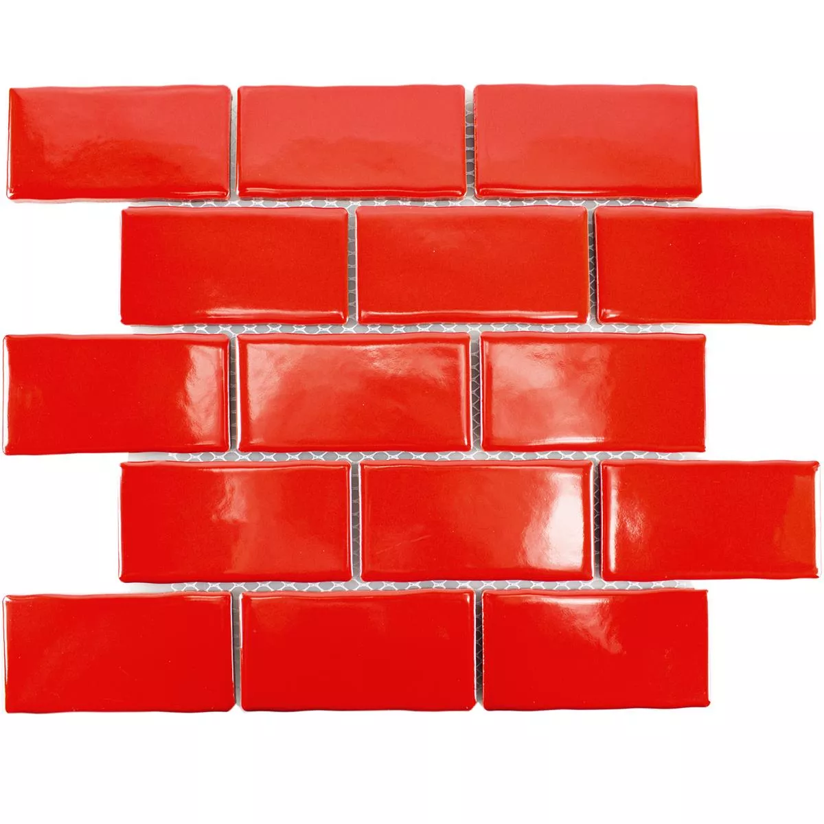 Fazekasság Mozaik Csempe Florenz Kézzel Készített Piros