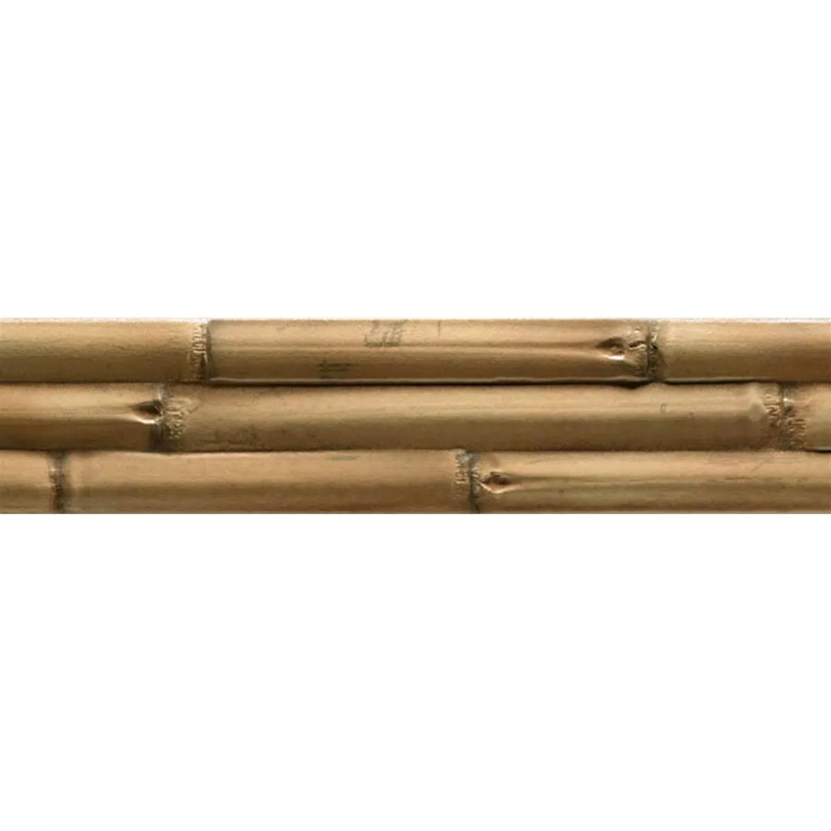 Fali Csempe Bamboo Rúd Bézs Hullámos 10x50cm Fali Csempe Bamboo Rúd Bézs Hullámos 10x50cm
