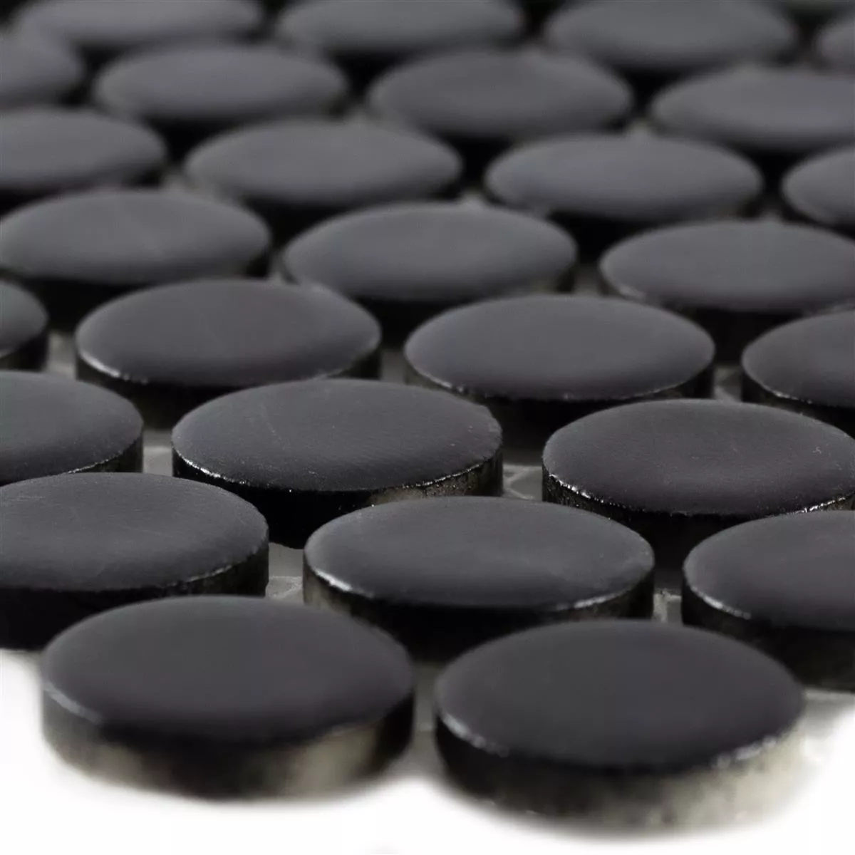 Kerámia Mozaik Csempék Gomb Yantra Fekete Deres Kerámia Mozaik Csempék Gomb Yantra Fekete Deres