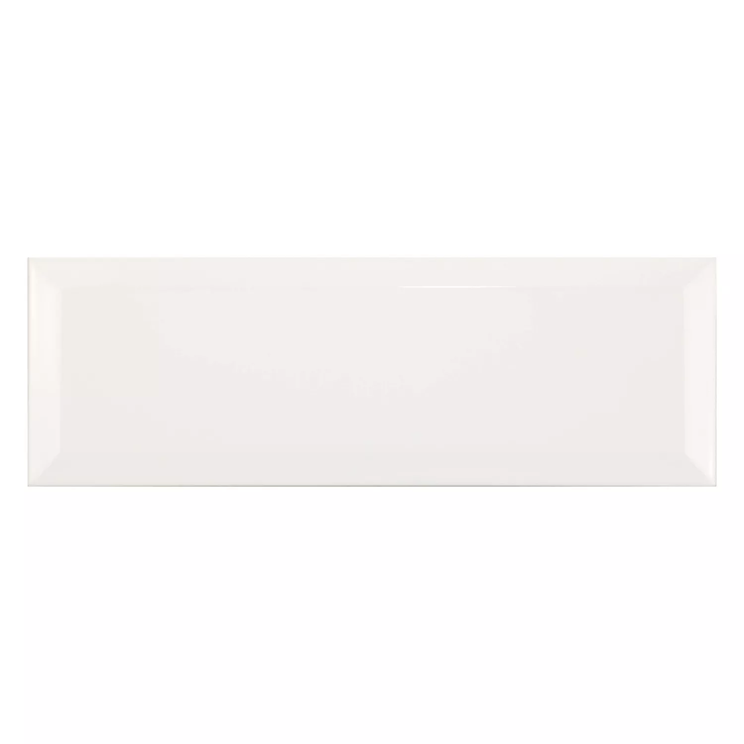 Metró csempe Fehér Csillogó 10x30 cm Fazetta El Paso Blanco