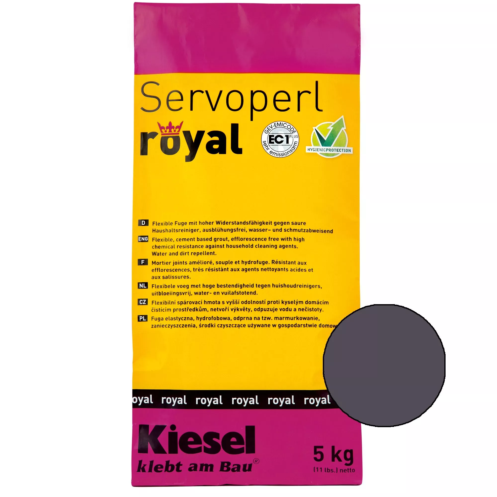 Kiesel Servoperl royal - kötőanyag-5Kg Shadow
