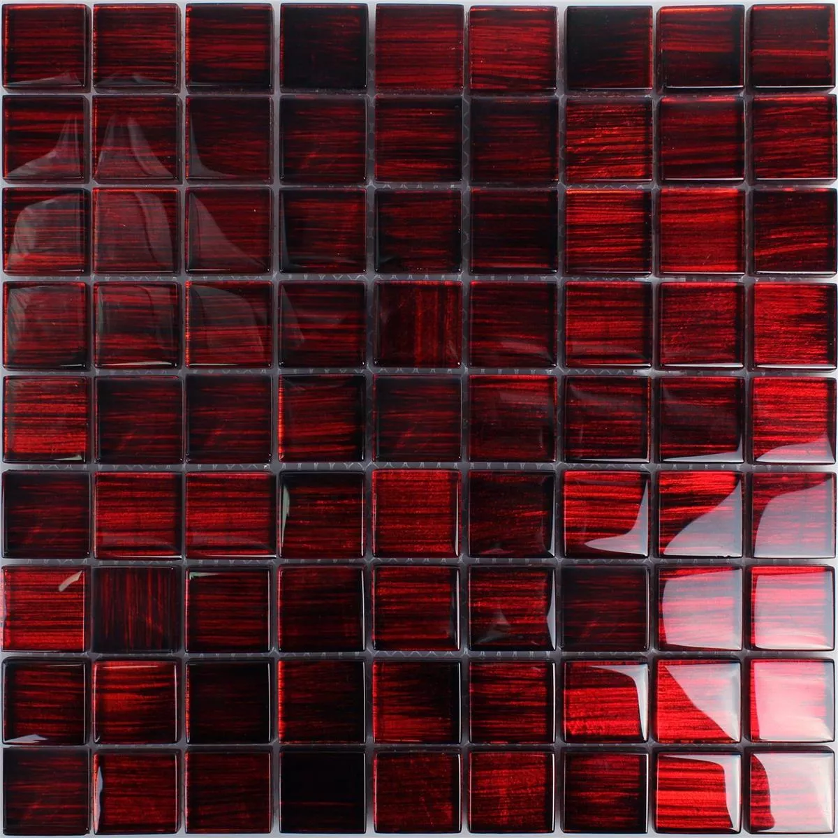 Üvegmozaik Csempék Tradition Sötét vörös