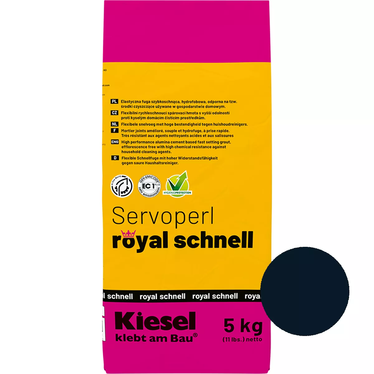 Fugakeverék Servoperl Royal Quick Velvet Black 5 kg