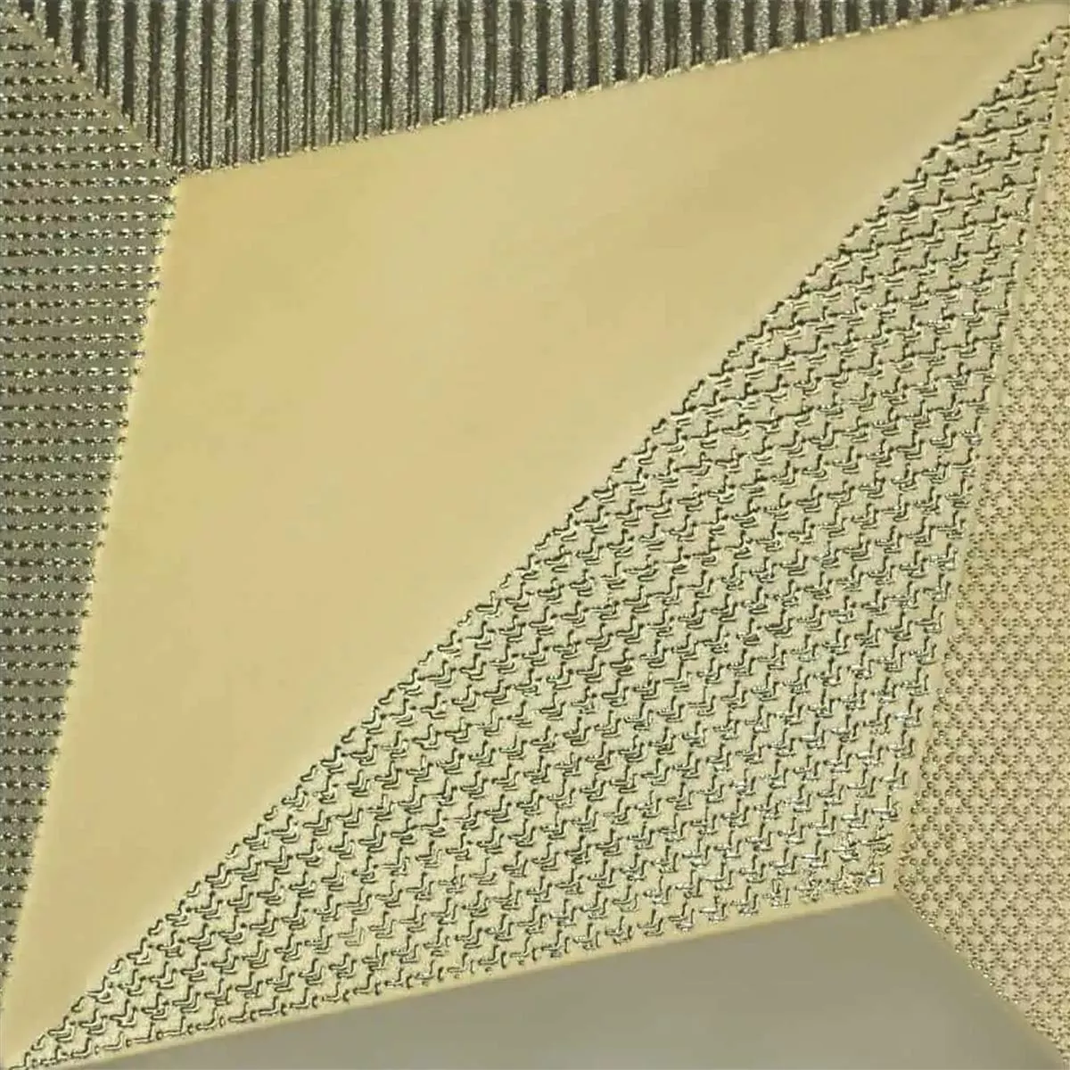 Fali Csempe Skyline 3D Origami Kizárólagos Strukturált Arany