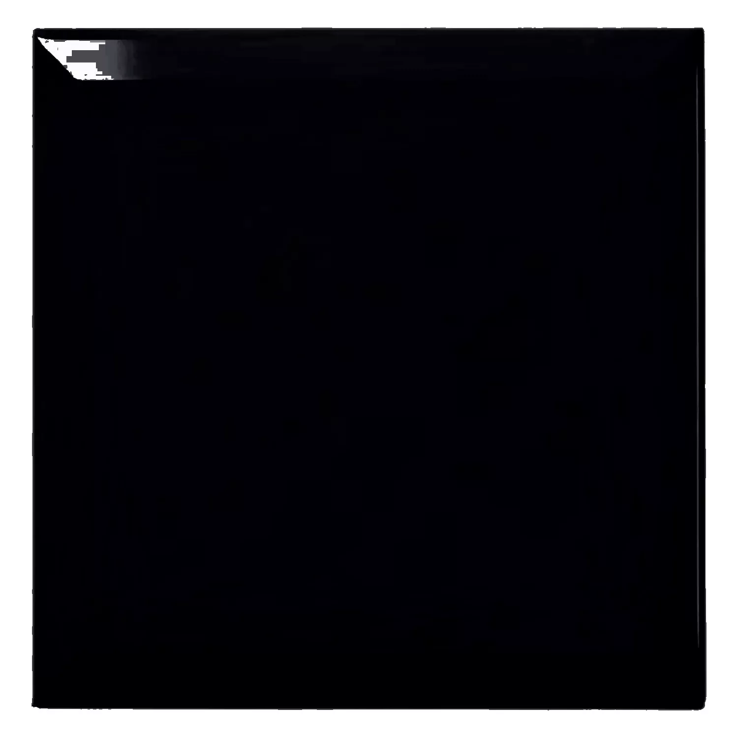 Metró csempe Fekete Csillogó 20x20 cm Fazetta Freetown Negro