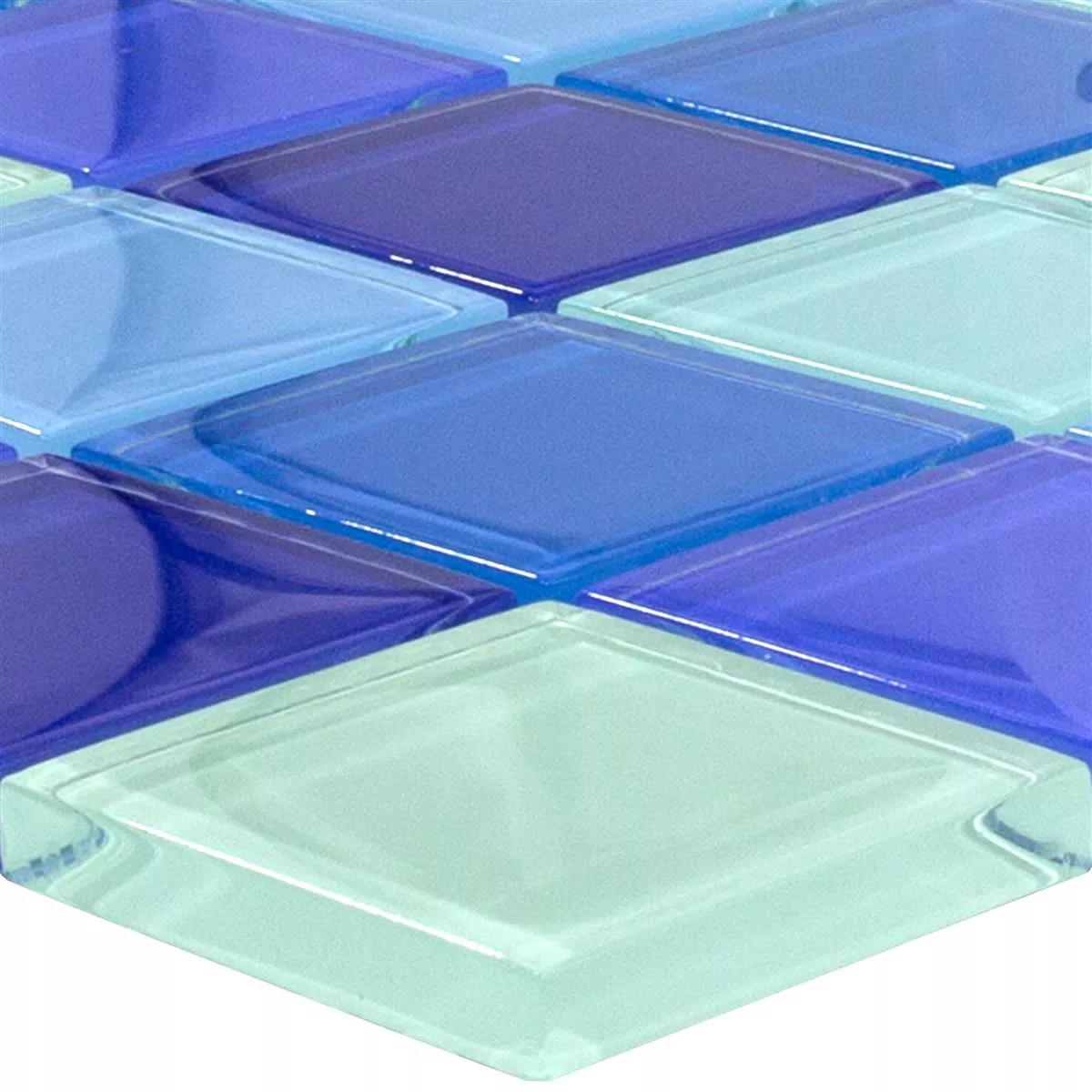 Üvegmozaik Csempék Glasgow Kék Mix