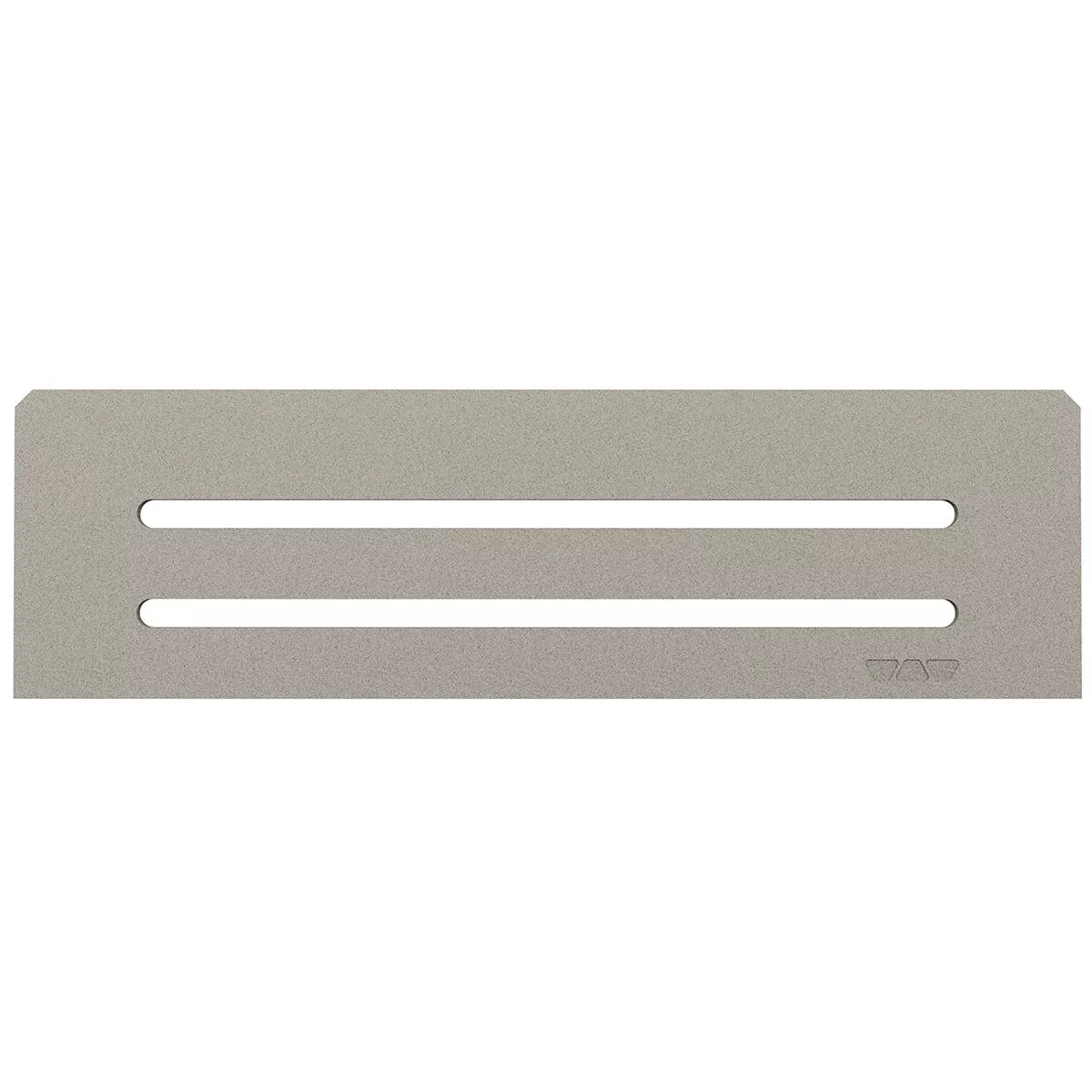 Schlüter téglalap alakú fali polc, 30x8,7 cm, hullámszürke