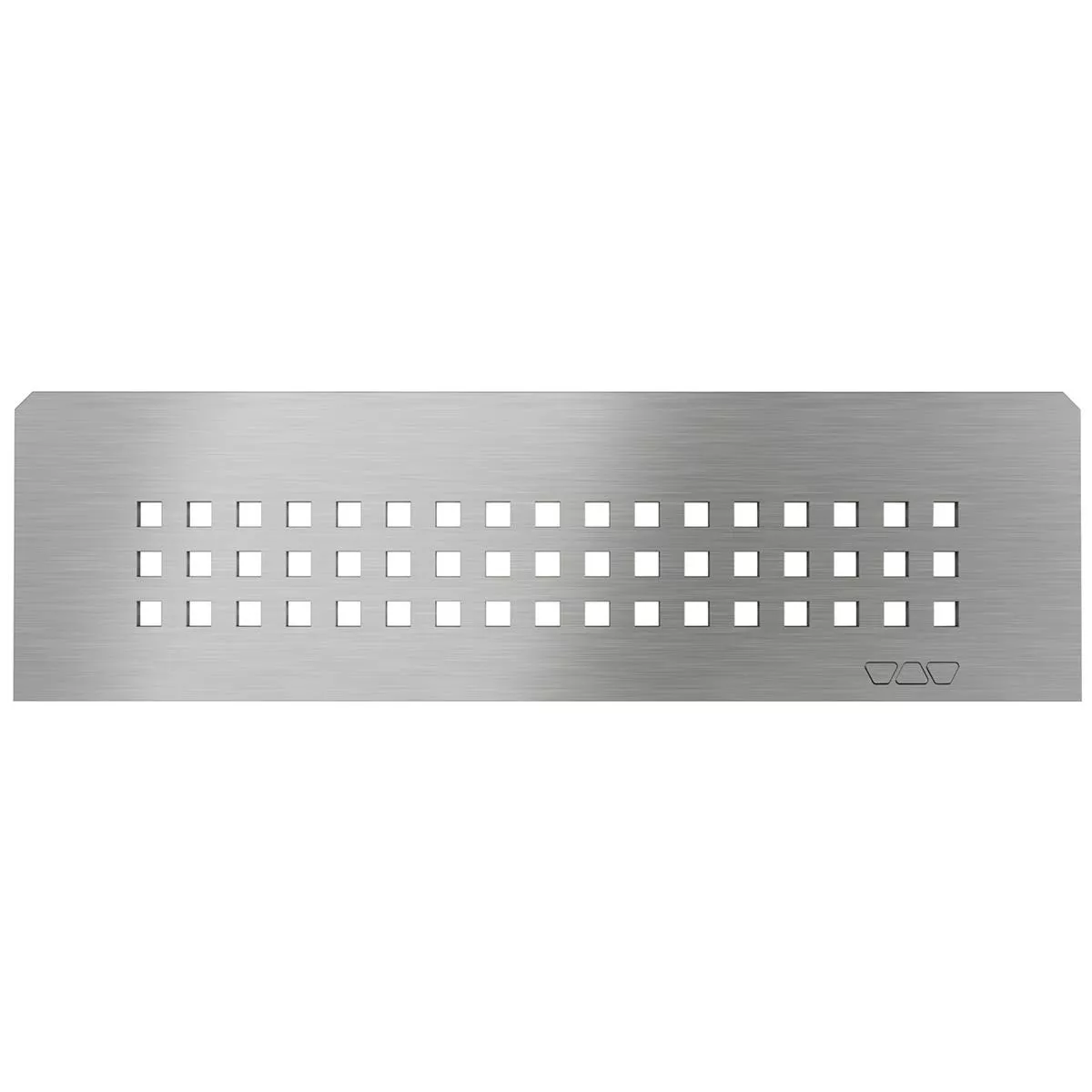 Schlüter téglalap alakú fali polc 30x8,7 cm, négyzet alakú, ezüst