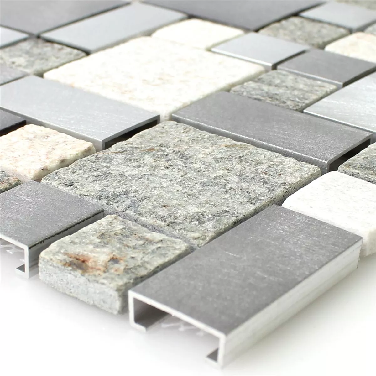 Mozaik Csempe Kvarcit Alumínium Fém Csempék Mix