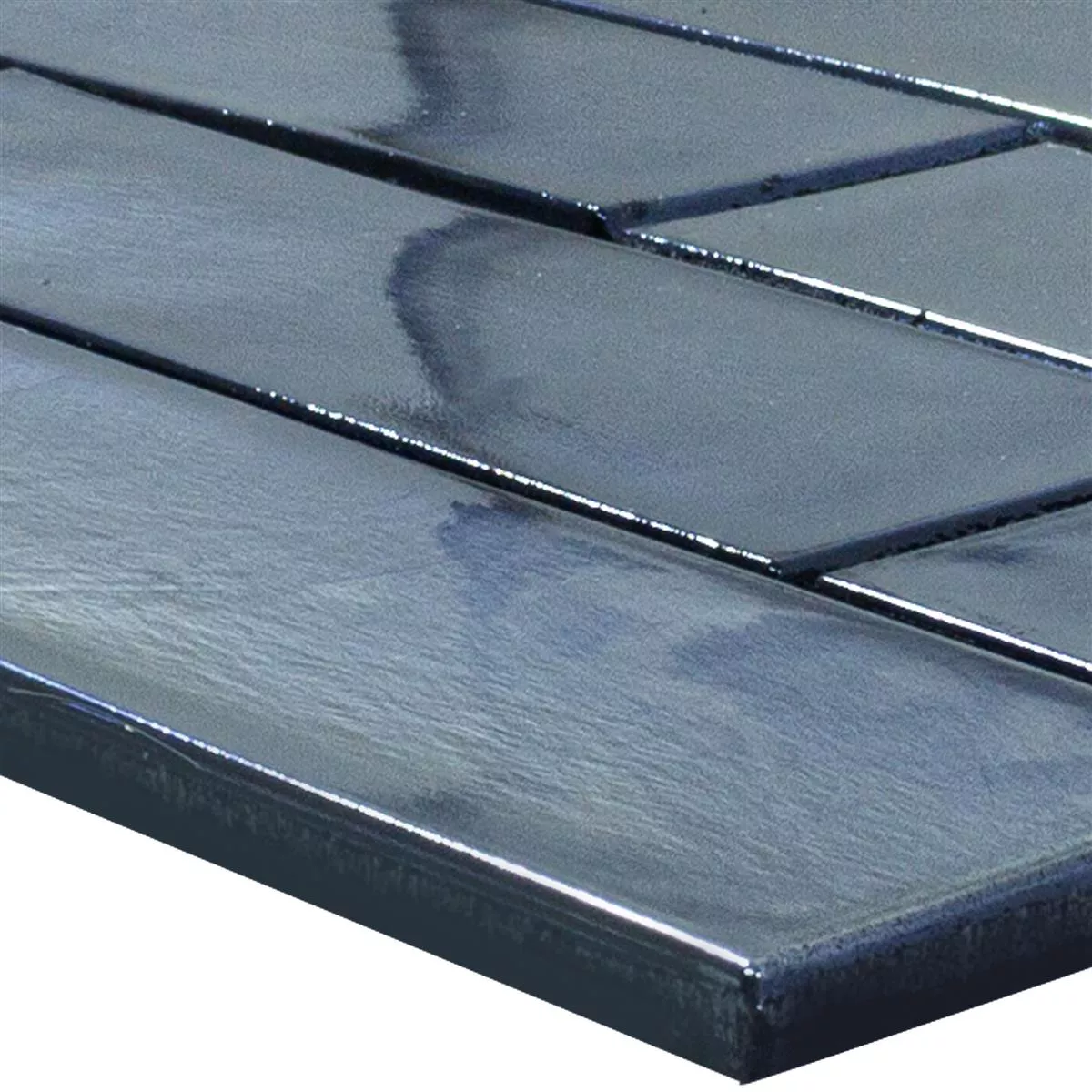 Üvegmozaik Csempék Andalucia Brick Fekete Üvegmozaik Csempék Andalucia Brick Fekete