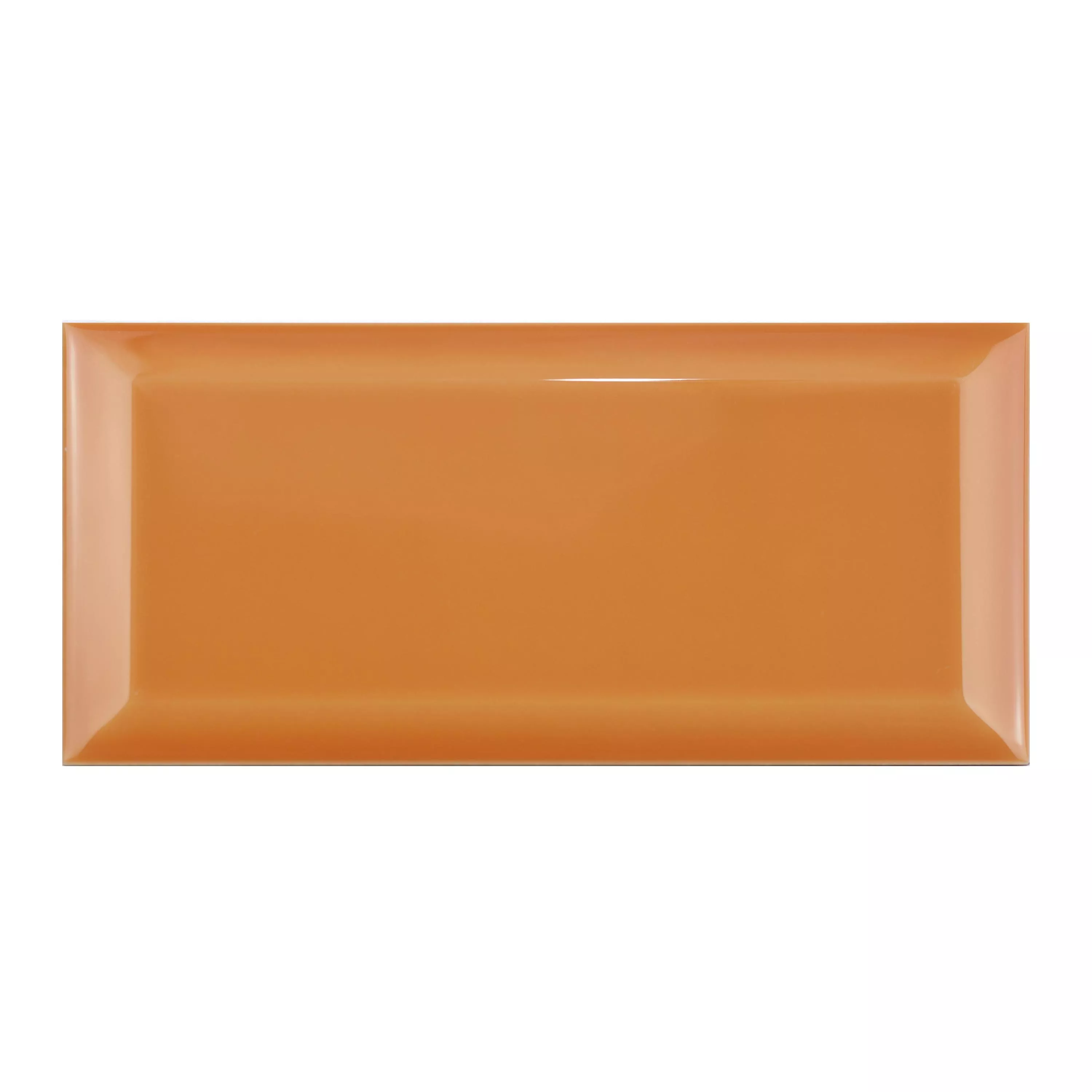 Minta Metro Fali Csempe Brasilia Fazetta 7,5x15x0,7cm Naranja