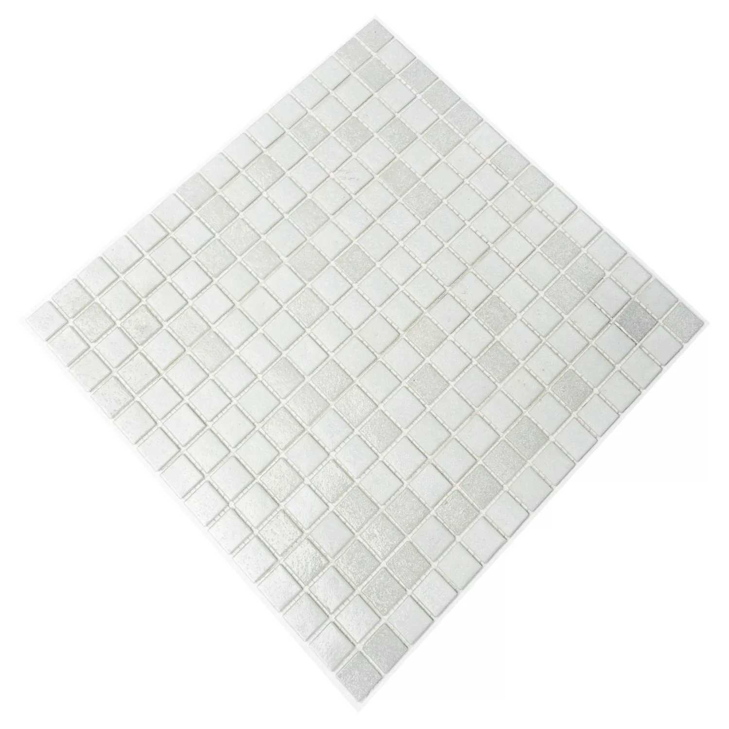 Üvegmozaik Csempék Fehér Mix