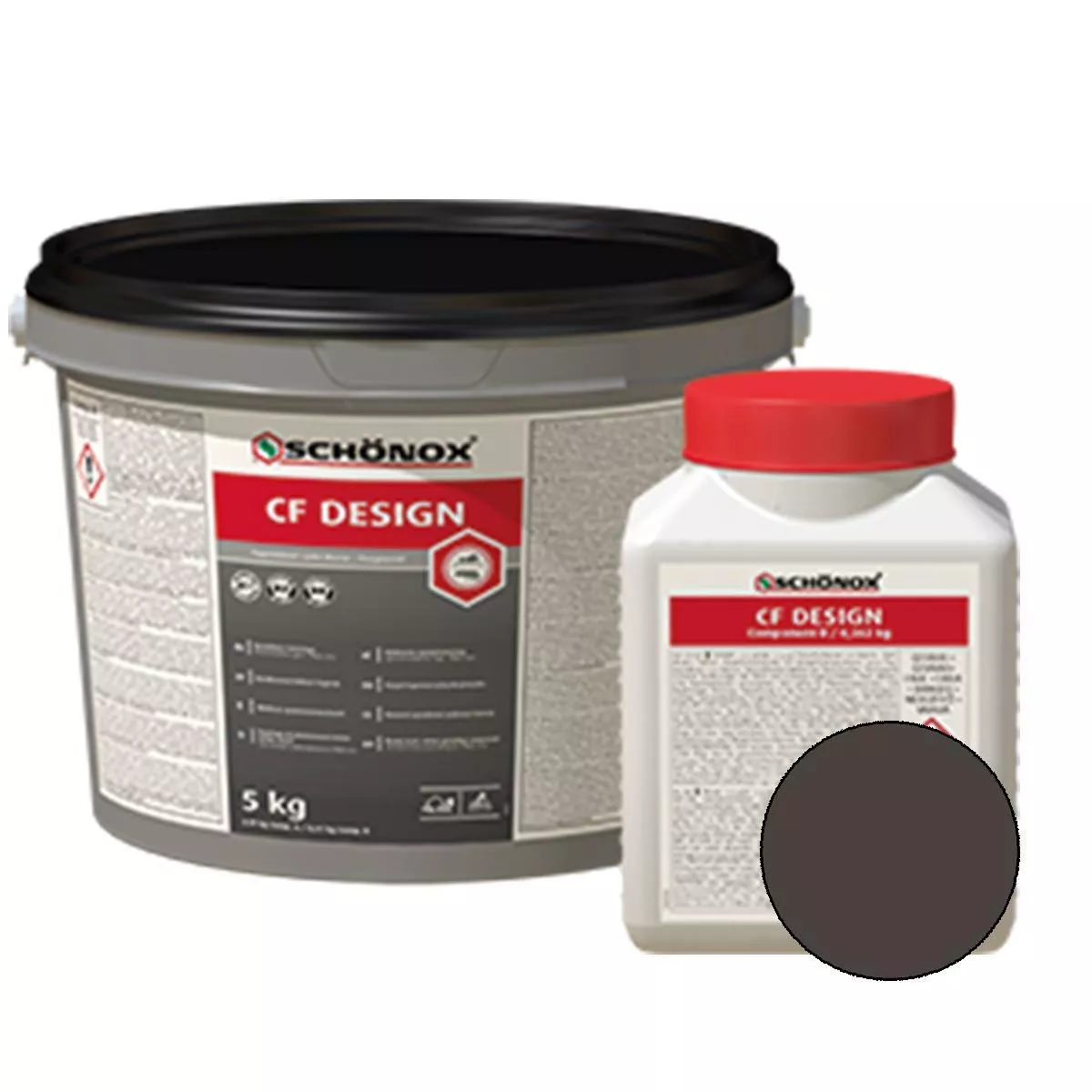 Fuga Schönox CF Design Epoxy Resin Colorfuge Antracit 2,5 kg