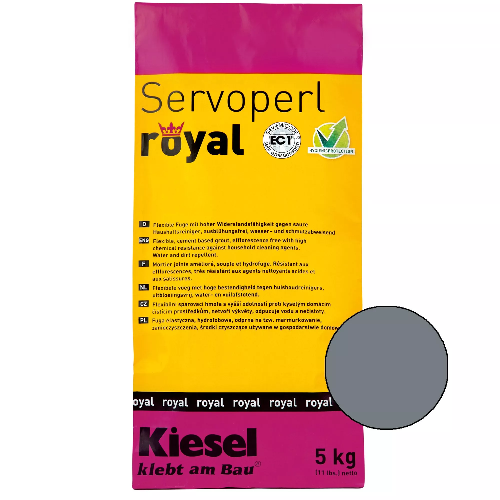 Kiesel Servoperl royal - fuga keverék - 5 kg bazalt