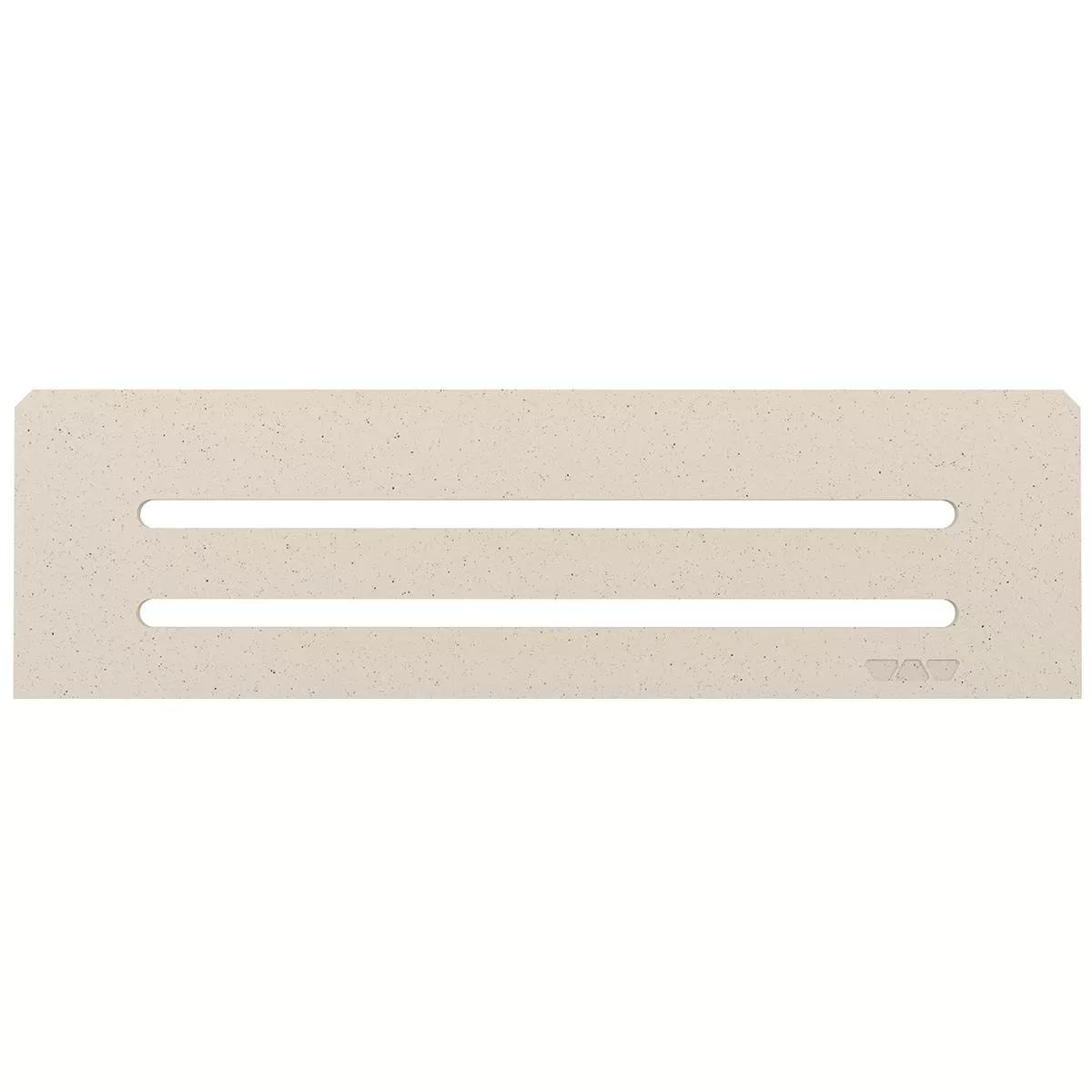 Schlüter téglalap alakú fali polc 30x8,7 cm Hullámos elefántcsont