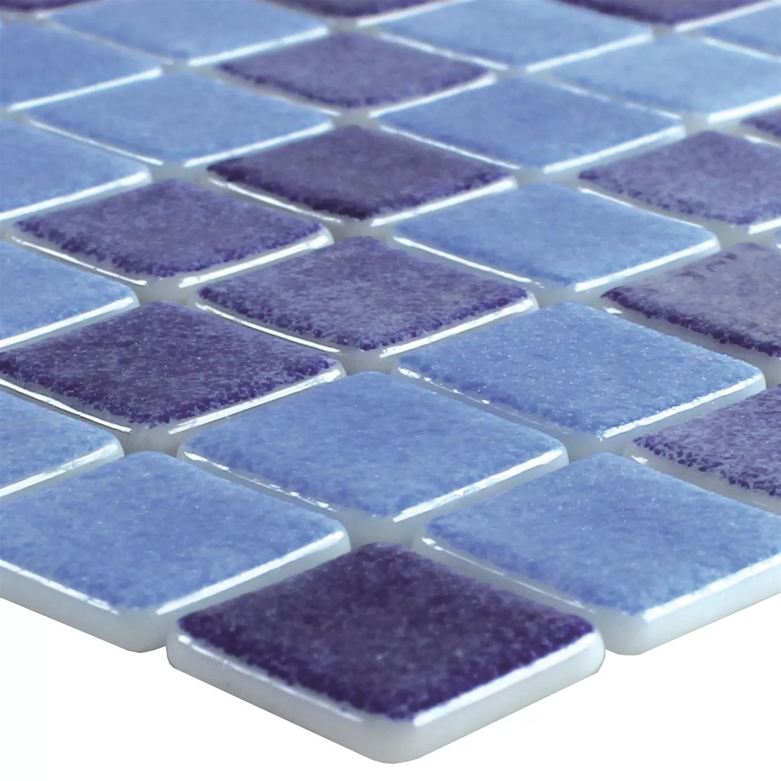Üveg Medence Pool Mozaik Antonio Kék Mix