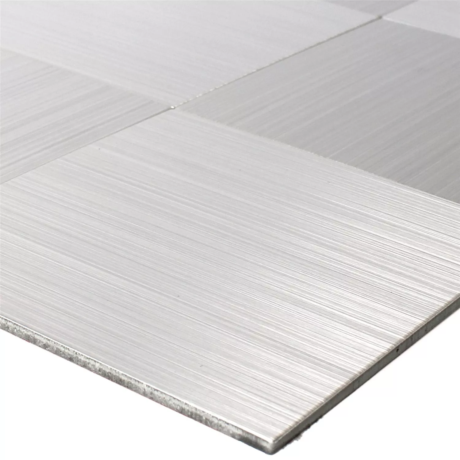 Mozaik Csempe Fém Öntapadós Mikros Ezüst Négyzet 100