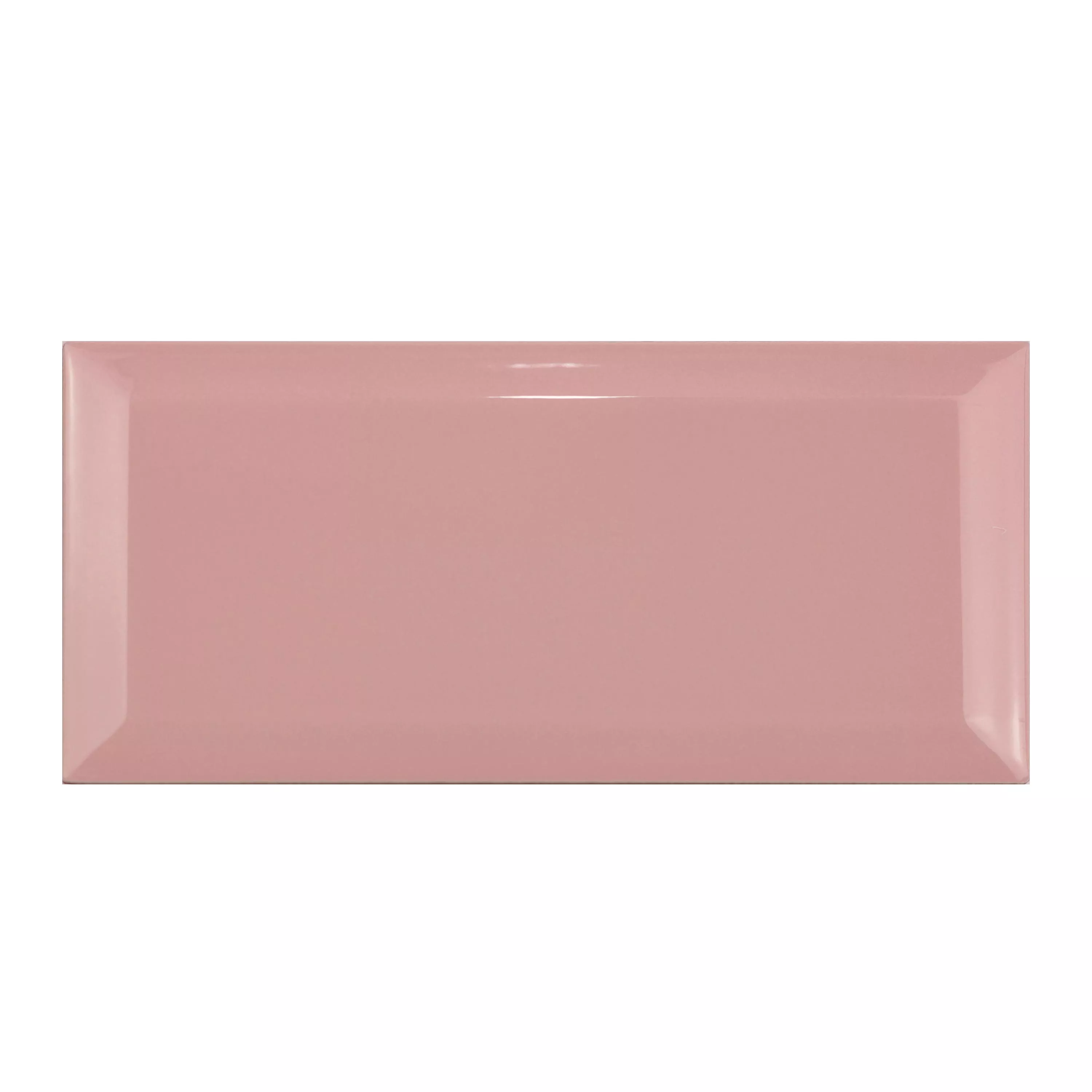Metro Fali Csempe Brasilia Fazetta 7,5x15x0,7cm Rózsaszín Palo Metro Fali Csempe Brasilia Fazetta 7,5x15x0,7cm Rózsaszín Palo