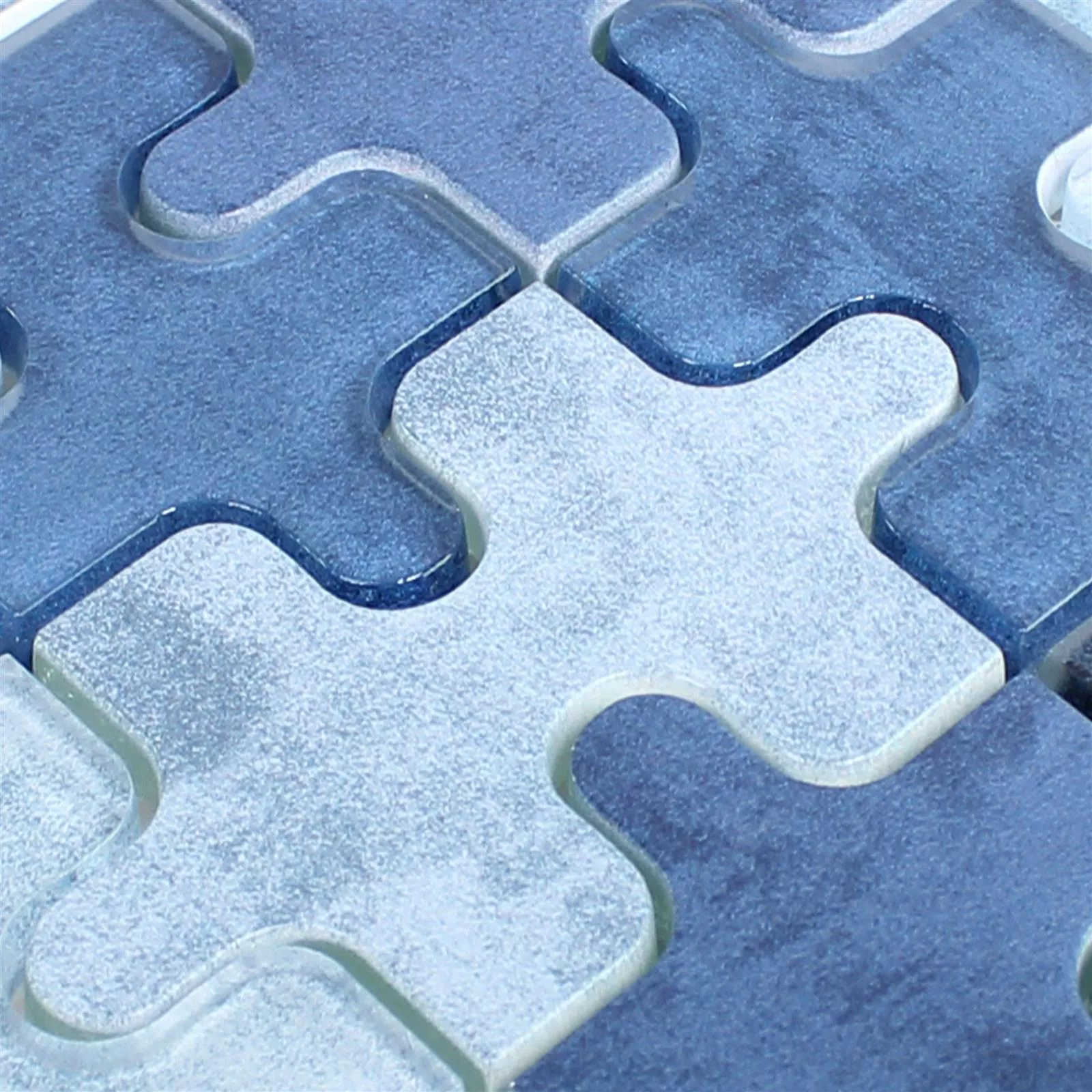 Minta tól től Üvegmozaik Csempék Puzzle Kék