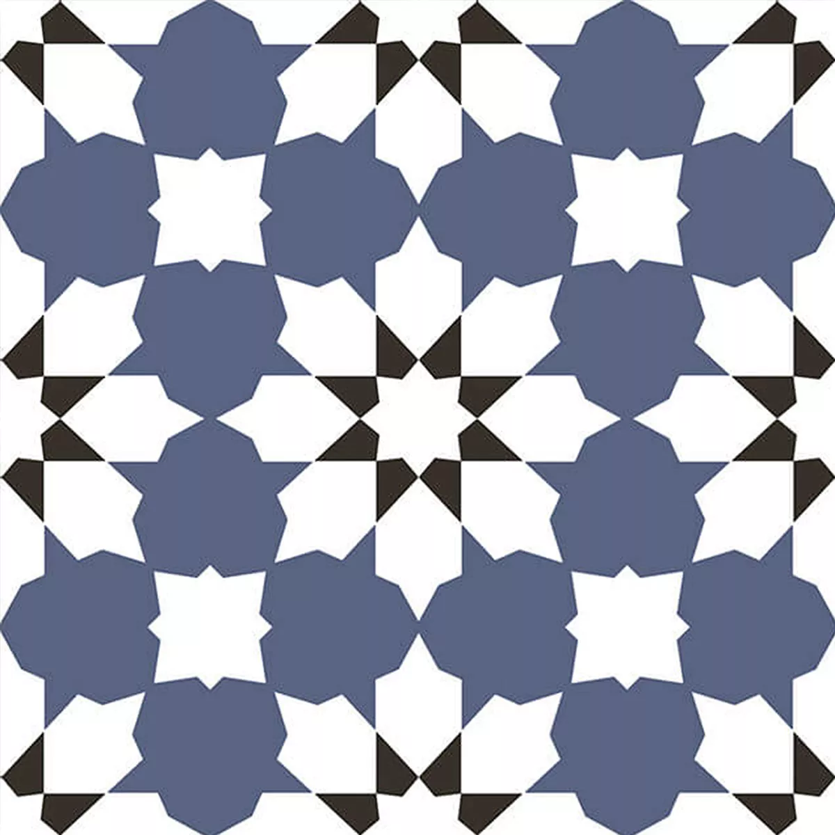 Porcelán Kőedény Csempék Samarkand Kék 22,5x22,5cm Porcelán Kőedény Csempék Samarkand Kék 22,5x22,5cm