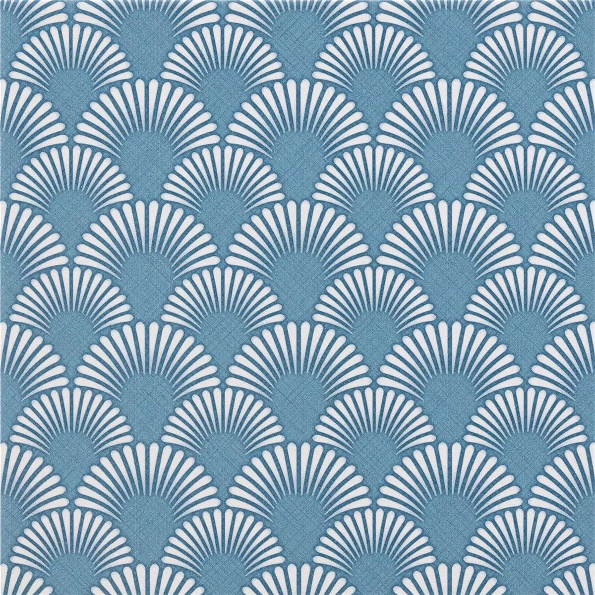 Minta tól től Padlólapok Cement Megjelenés Wildflower Kék Dekoráció 18,5x18,5cm