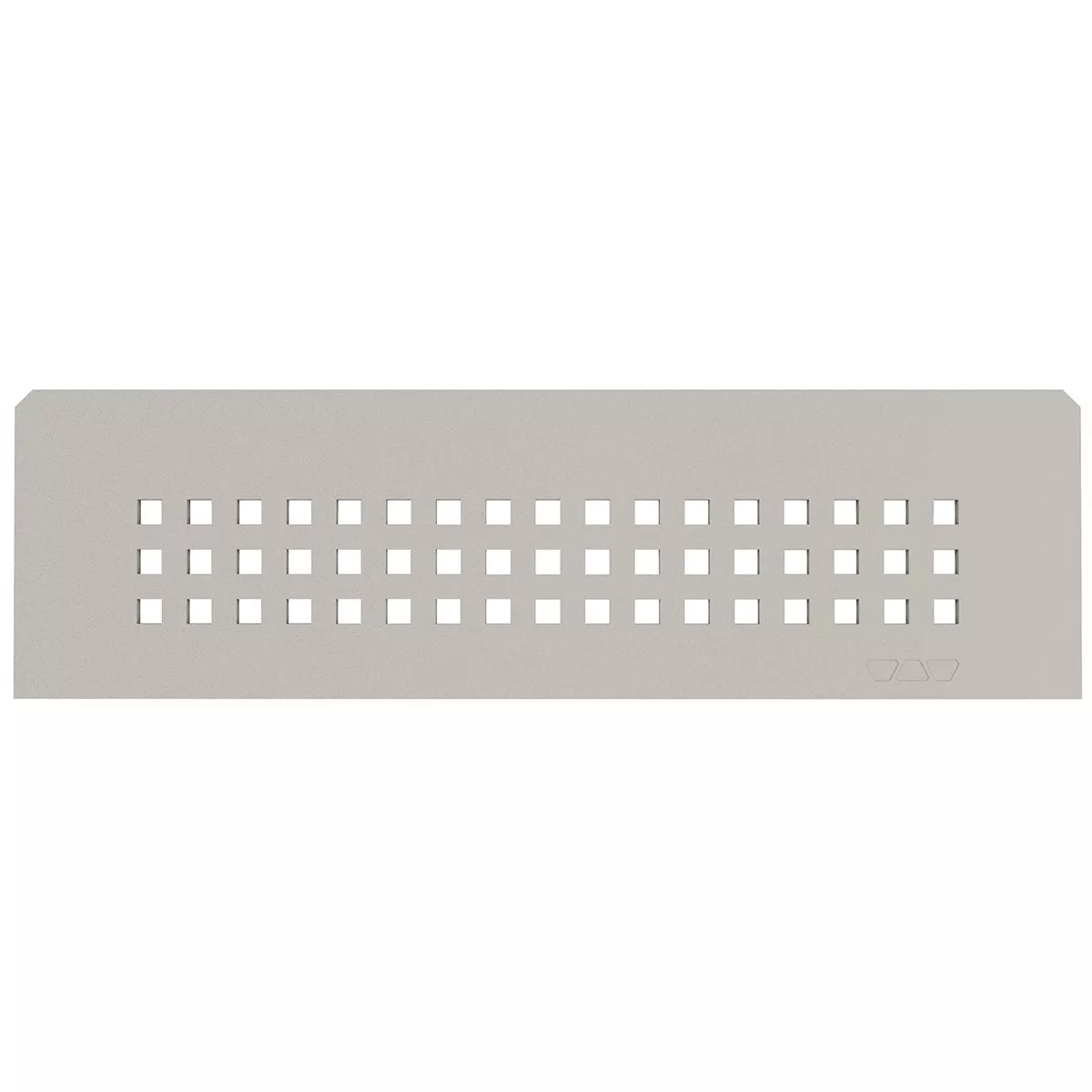 Schlüter téglalap alakú fali polc, 30x8,7 cm, négyzet alakú, bézs