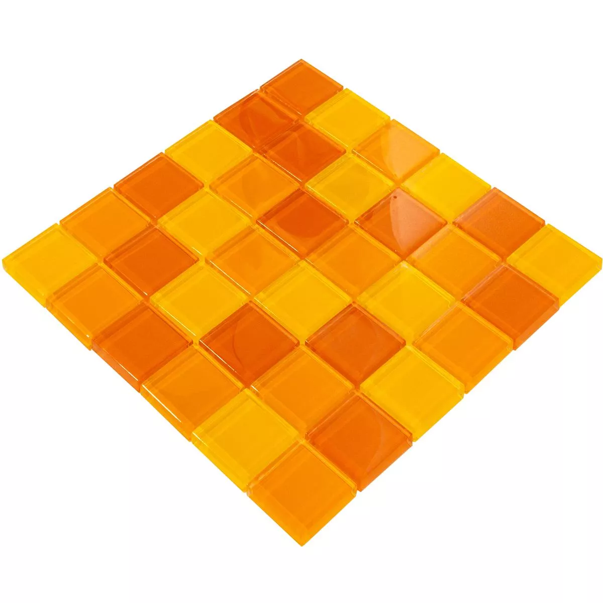 Üvegmozaik Csempék Glasgow Narancssárga Mix