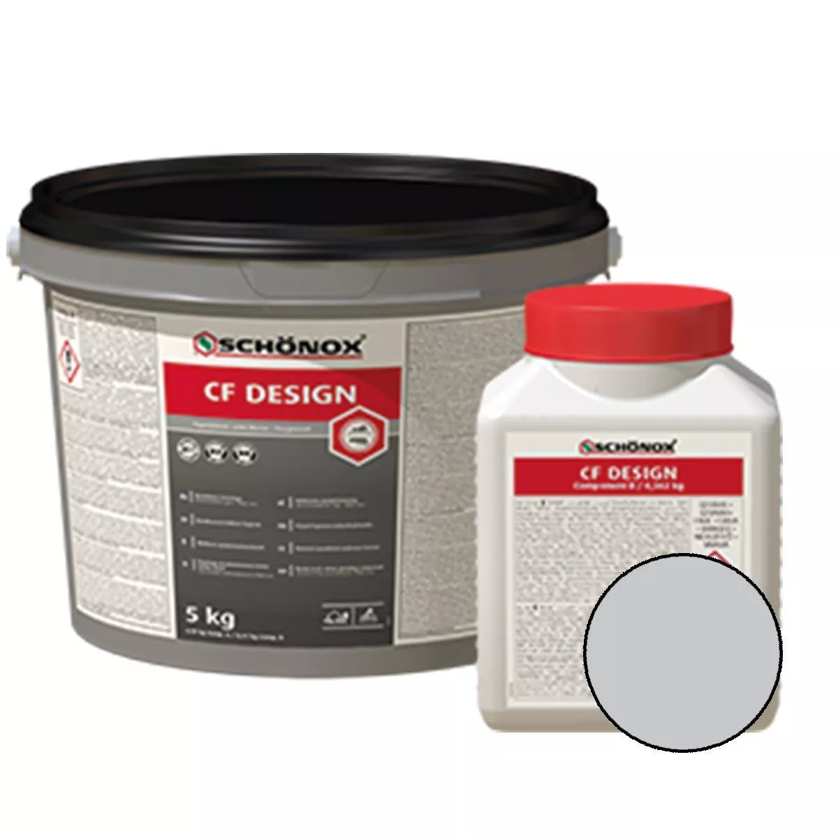 Fuga Schönox CF Design Epoxy Resin Colorfuge Ezüstszürke 5 kg