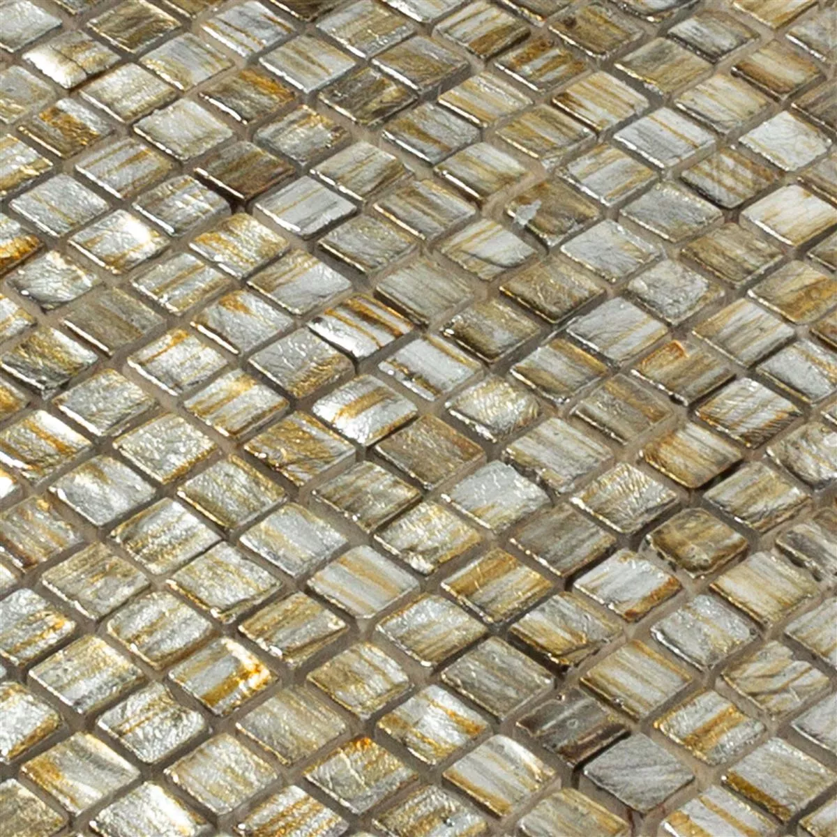 Természetes Kő Mozaik Csempe Honeylake Arany Ezüst