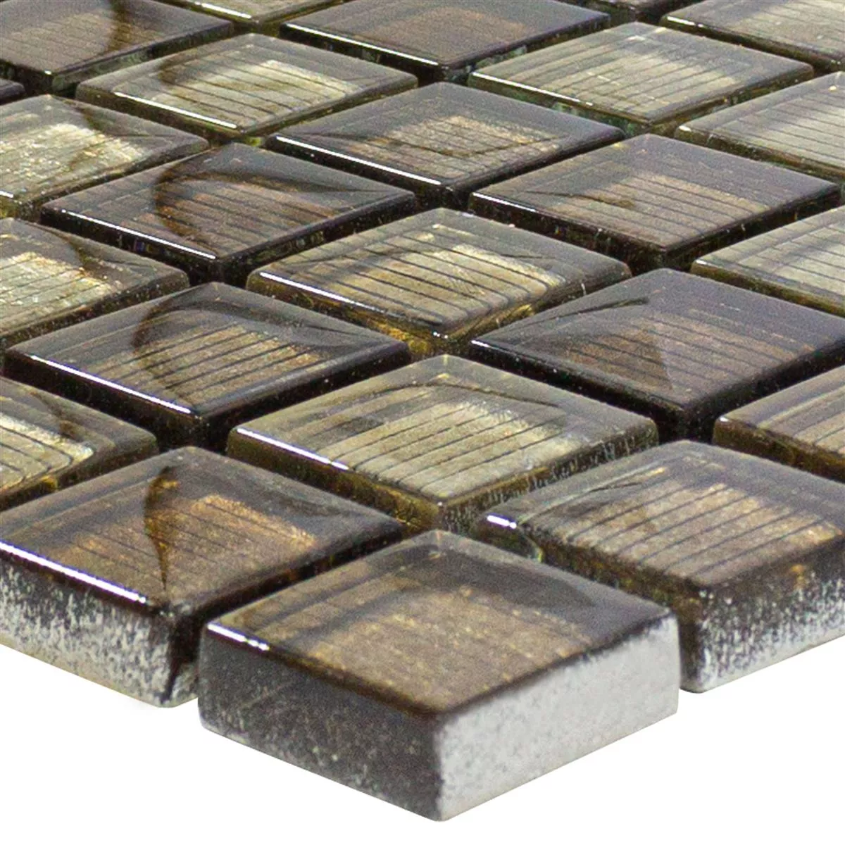 Üvegmozaik Csempék Tyson Strukturált Bronz