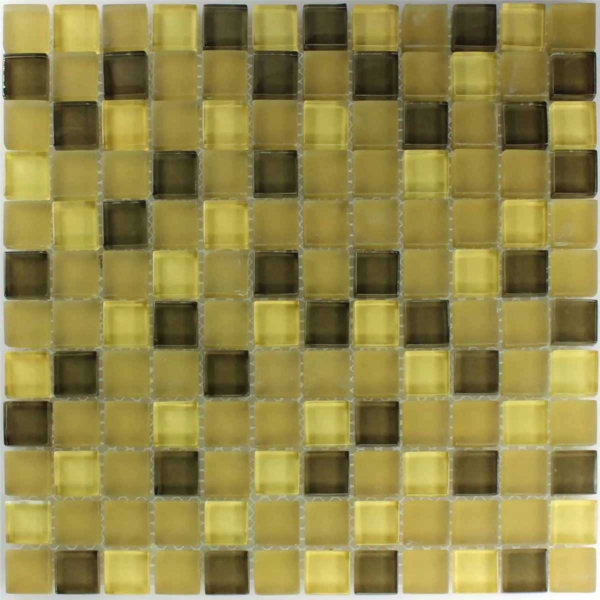 Üvegmozaik Csempék Yellow 23x23x8mm