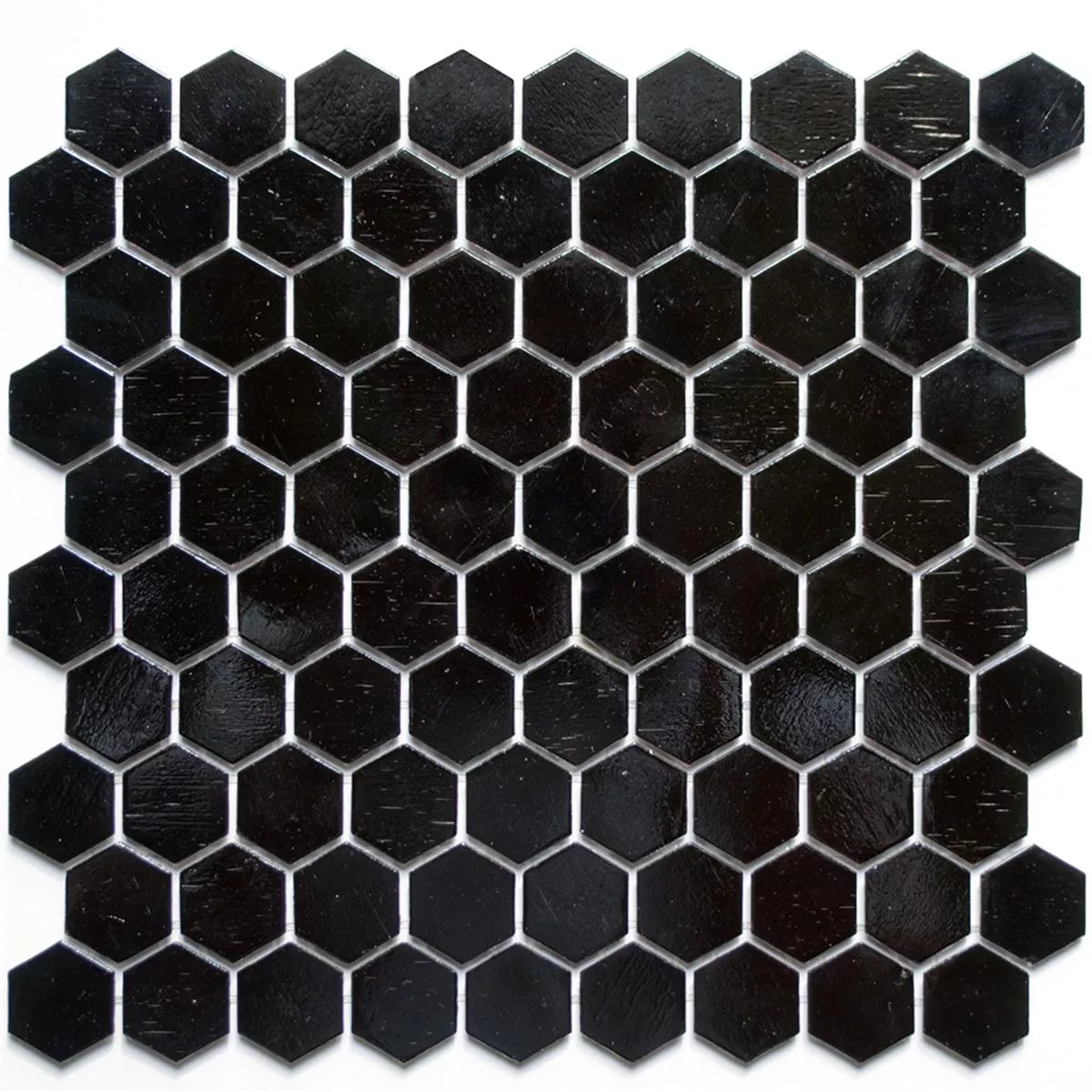 Üvegmozaik Csempék Trend-Vi Hexagonal 208 Fekete