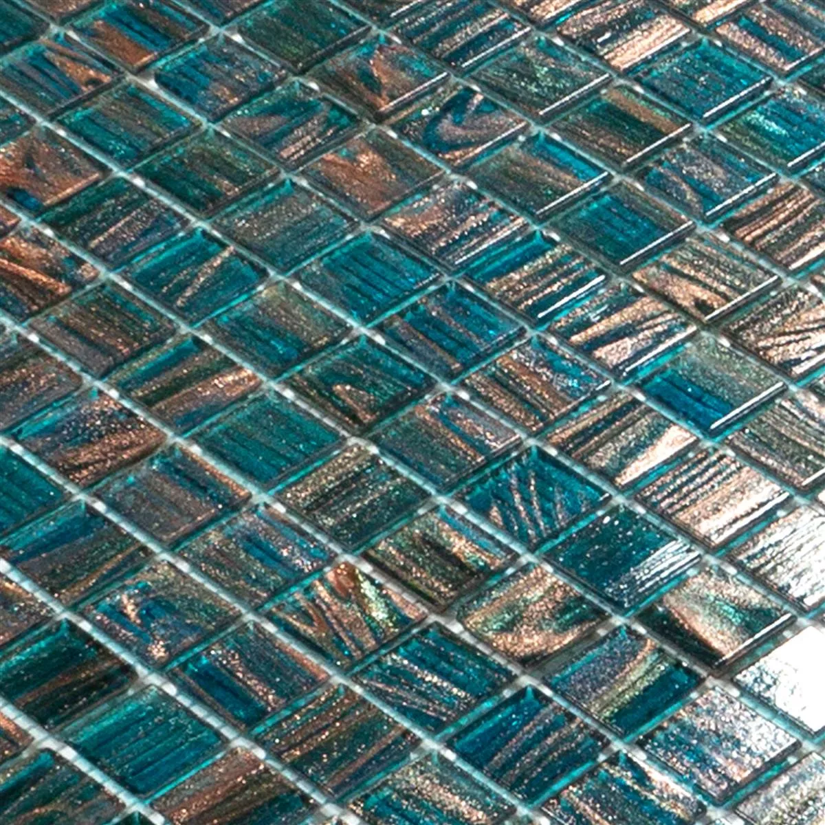 Üvegmozaik Csempék Kyoto Petrol Kék