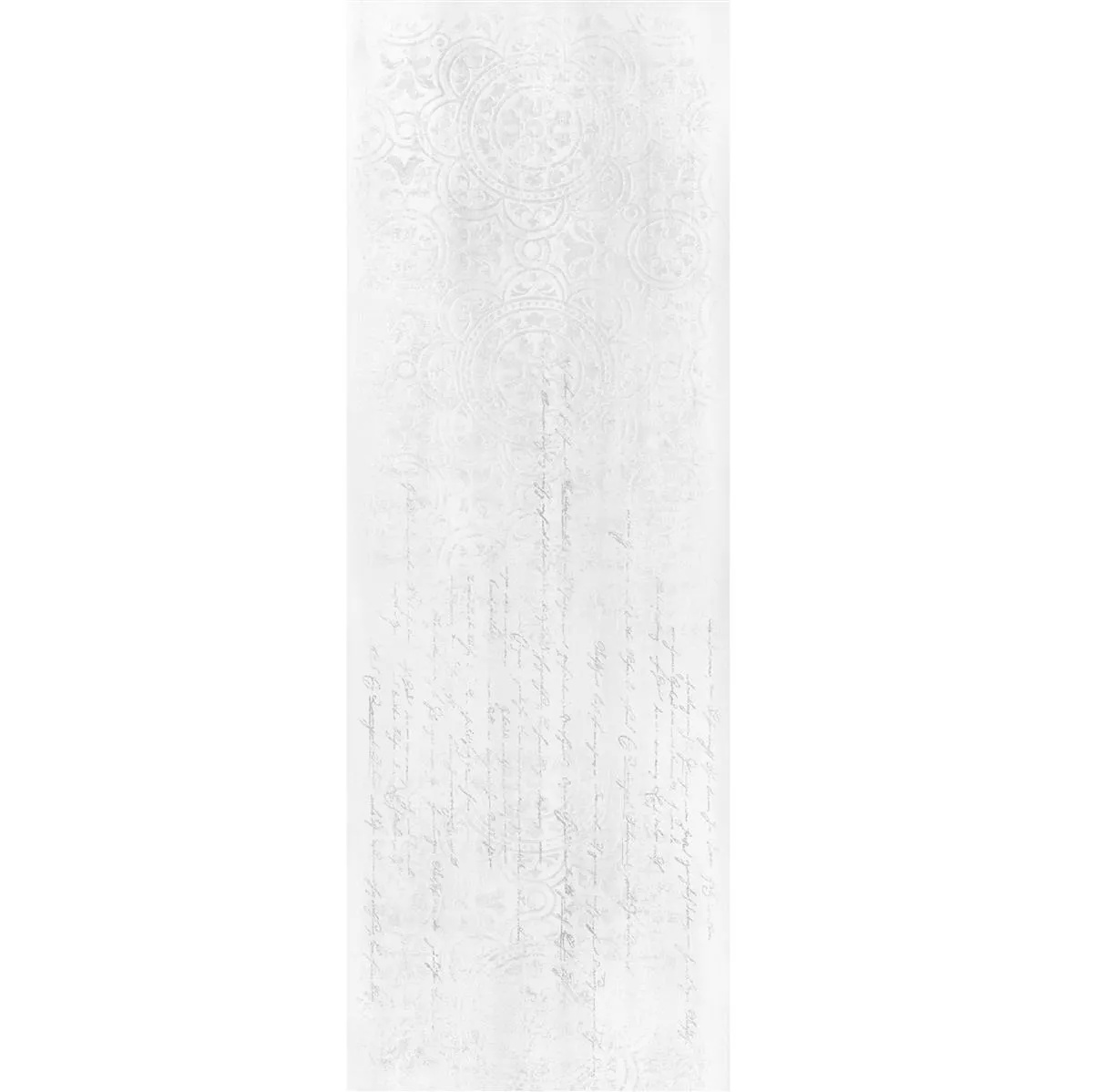 Fali Csempe Anderson Természetes él 30x90cm Fehér Dekoráció