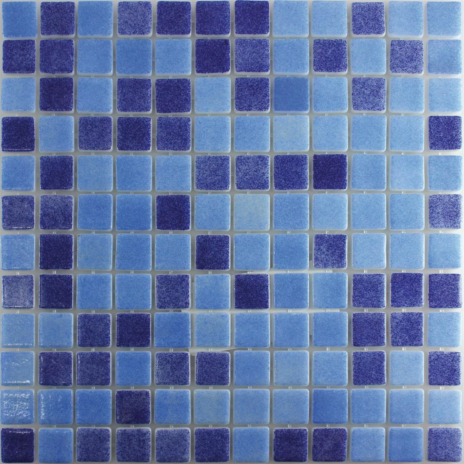 Üveg Medence Pool Mozaik Antonio Kék Mix