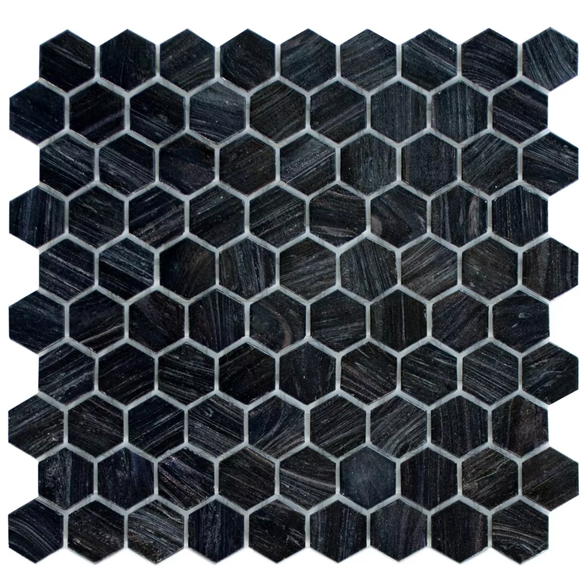 Üvegmozaik Csempék Trend-Vi Hexagonal 260 Antracit