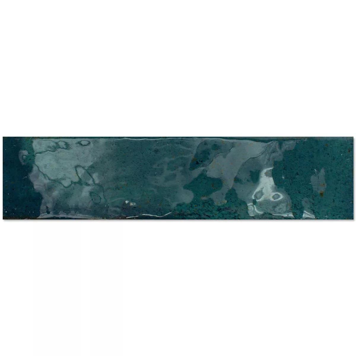 Fali Csempe Kiowa Csillogó Hullámos Kék 6x25cm Fali Csempe Kiowa Csillogó Hullámos Kék 6x25cm