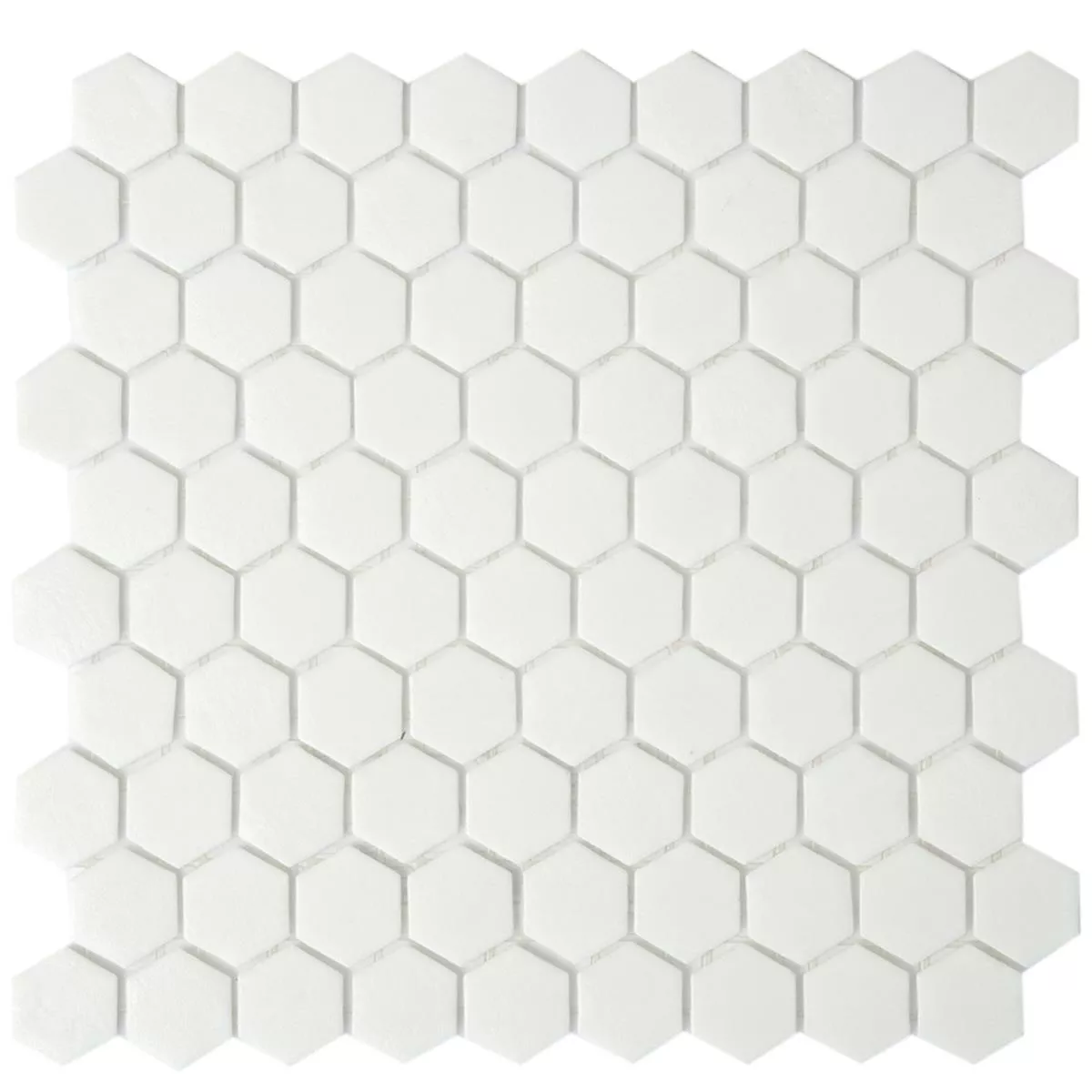 Üvegmozaik Csempék Trend-Vi Hexagonal 160 Fehér