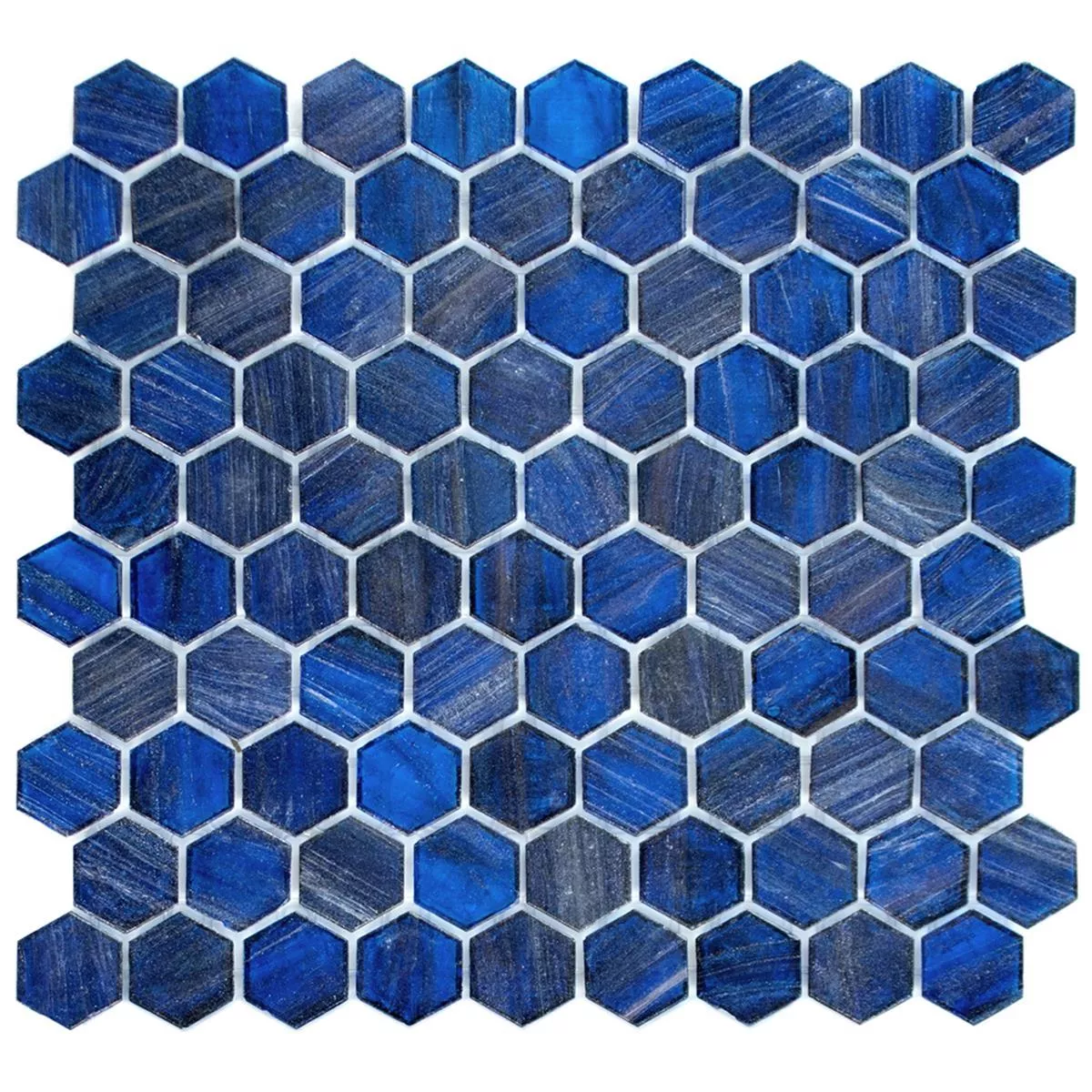 Üvegmozaik Csempék Trend-Vi Hexagonal 239 Kék