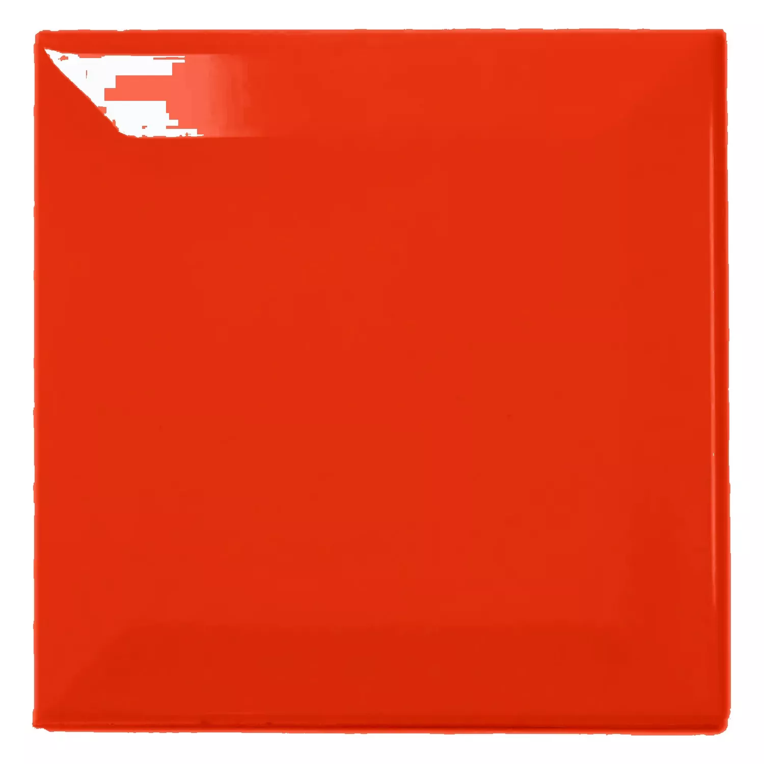 Metró csempe Piros Csillogó 10x10 cm Fazetta Catarina Rojo