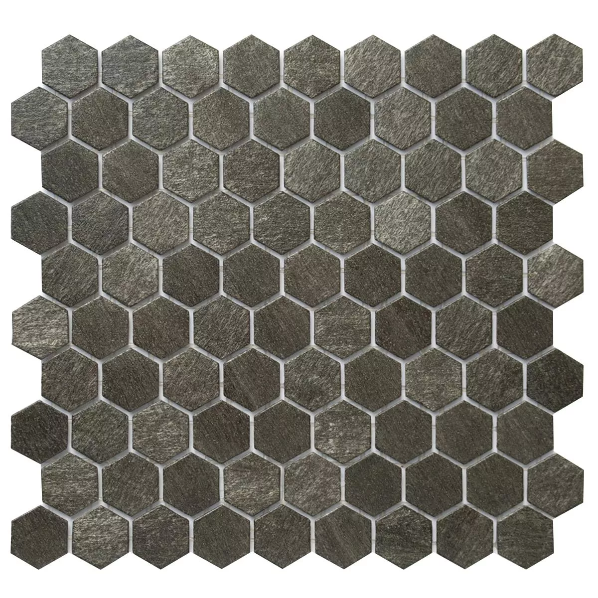 Üvegmozaik Csempék Trend-Vi Hexagonal 2124 Sötétszürke