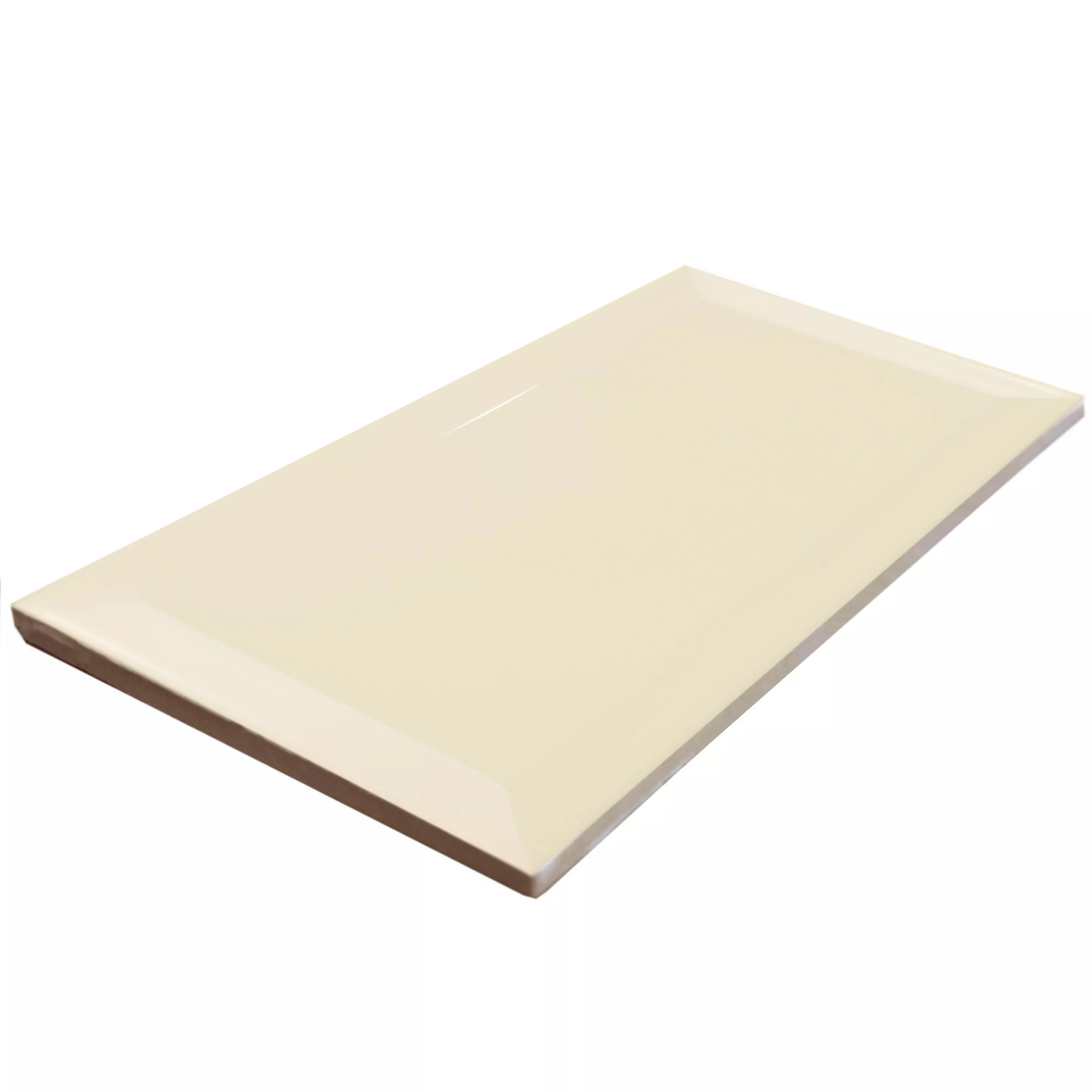 Metro Fali Csempe Brasilia Fazetta 7,5x15x0,7cm Crema