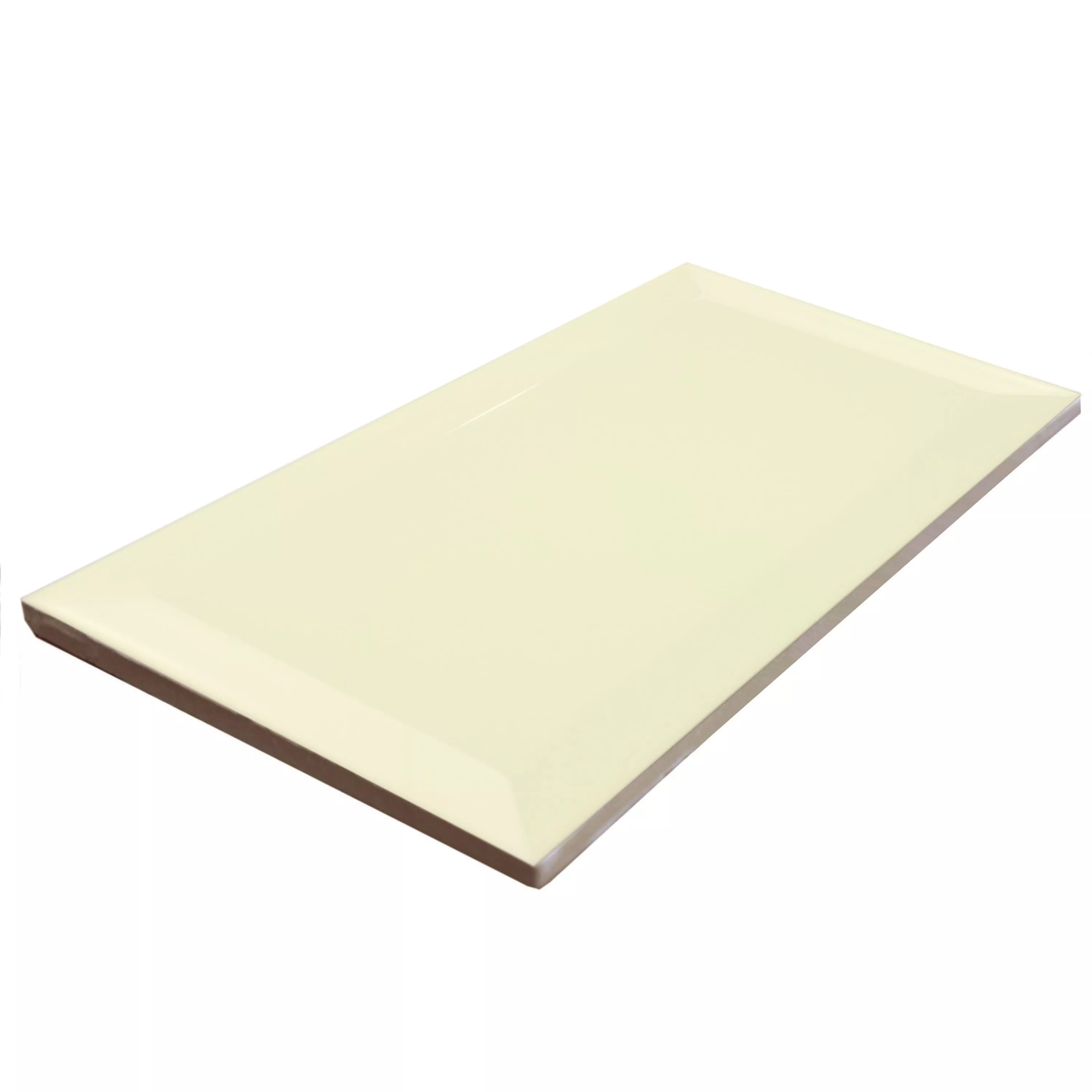 Metro Fali Csempe Brussel Fazetta 10x20x0,7cm Crema Joy