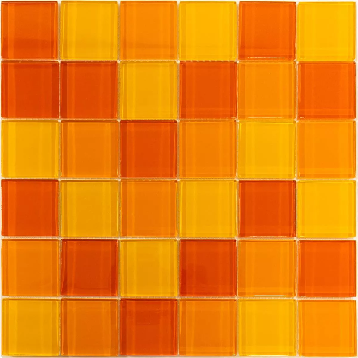 Üvegmozaik Csempék Glasgow Narancssárga Mix