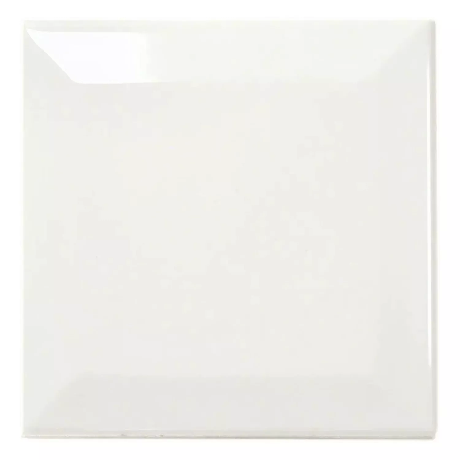 Metró csempe Fehér Csillogó 10x10 cm Fazetta Catarina Blanco