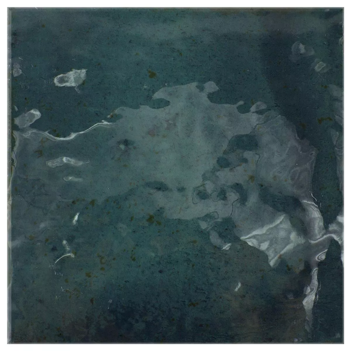 Fali Csempe Kiowa Csillogó Hullámos Kék 15x15cm Fali Csempe Kiowa Csillogó Hullámos Kék 15x15cm