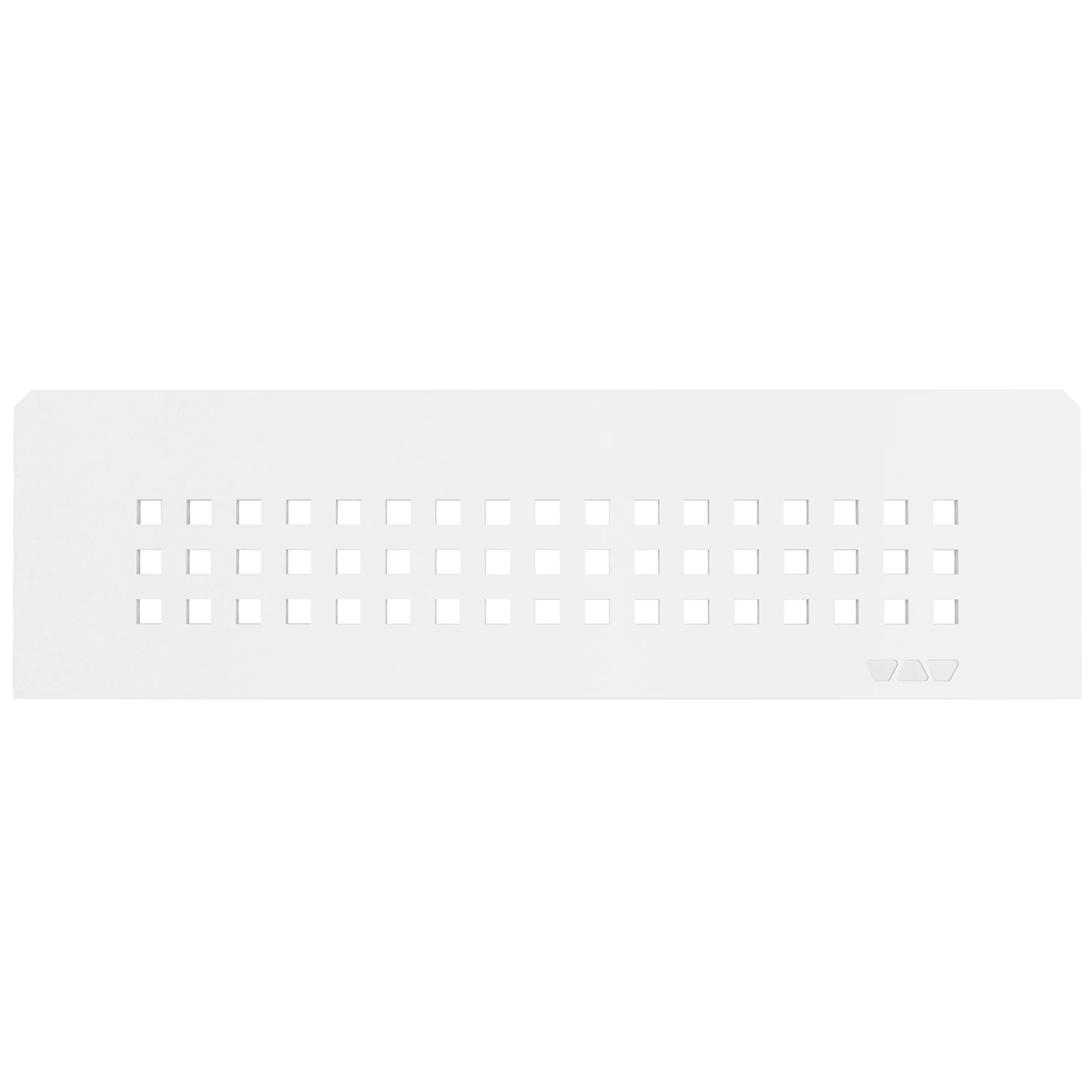 Schlüter téglalap alakú fali polc, 30x8,7 cm, négyzet alakú, fehér