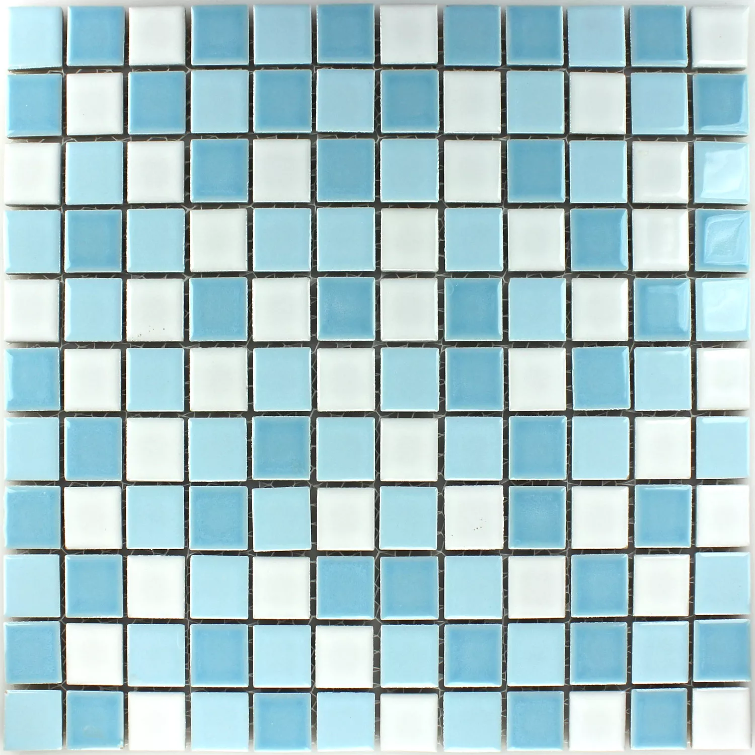 Mozaik Csempe Fazekasság Bodaway Kék Fehér 25x25x5mm