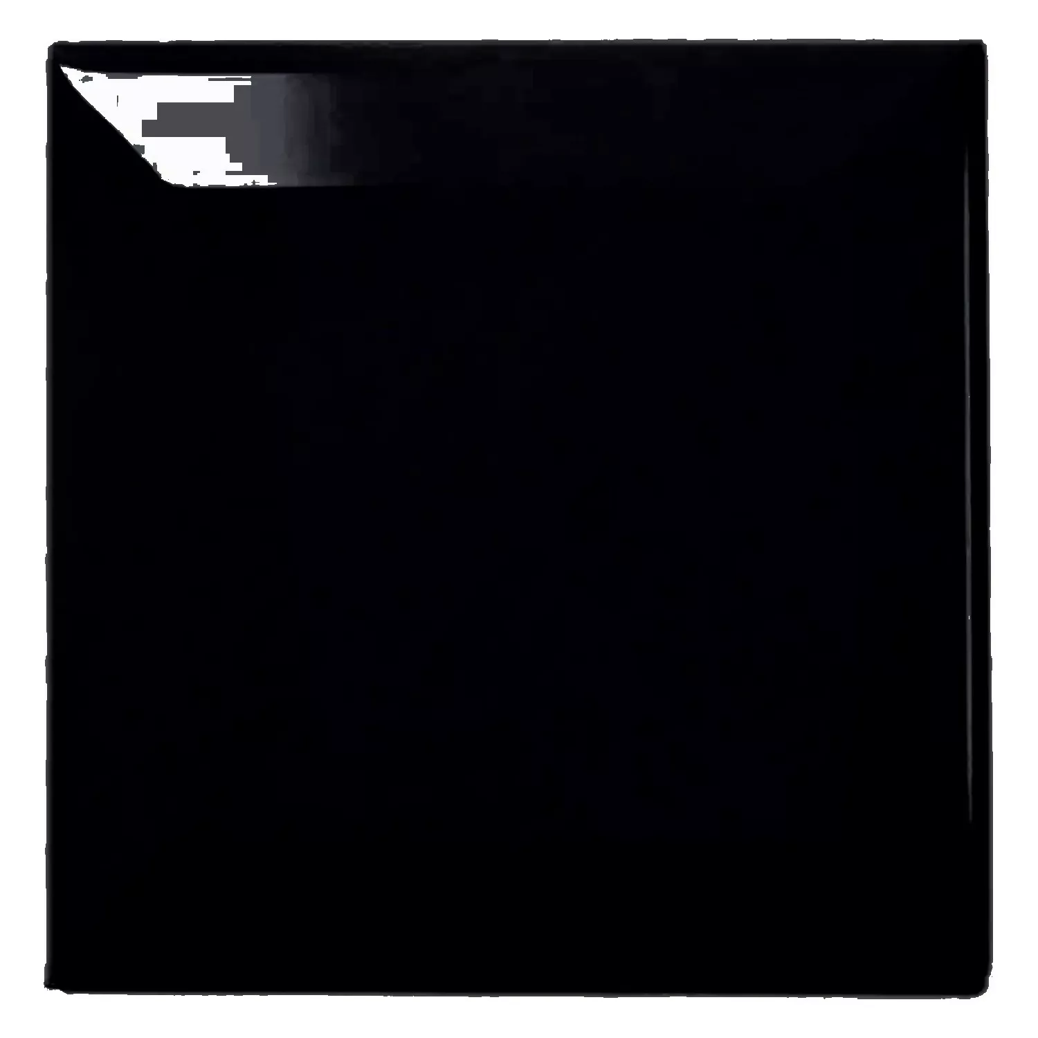 Metró csempe Fekete Csillogó 10x10 cm Fazetta Catarina Negro