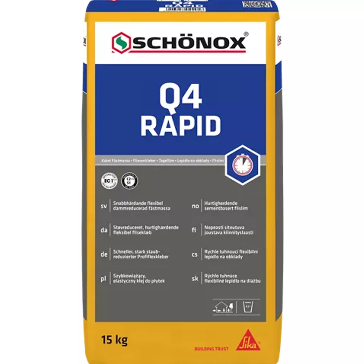 Csemperagasztó Schönox Q4 RAPID 15 kg Csemperagasztó Schönox Q4 RAPID 15 kg